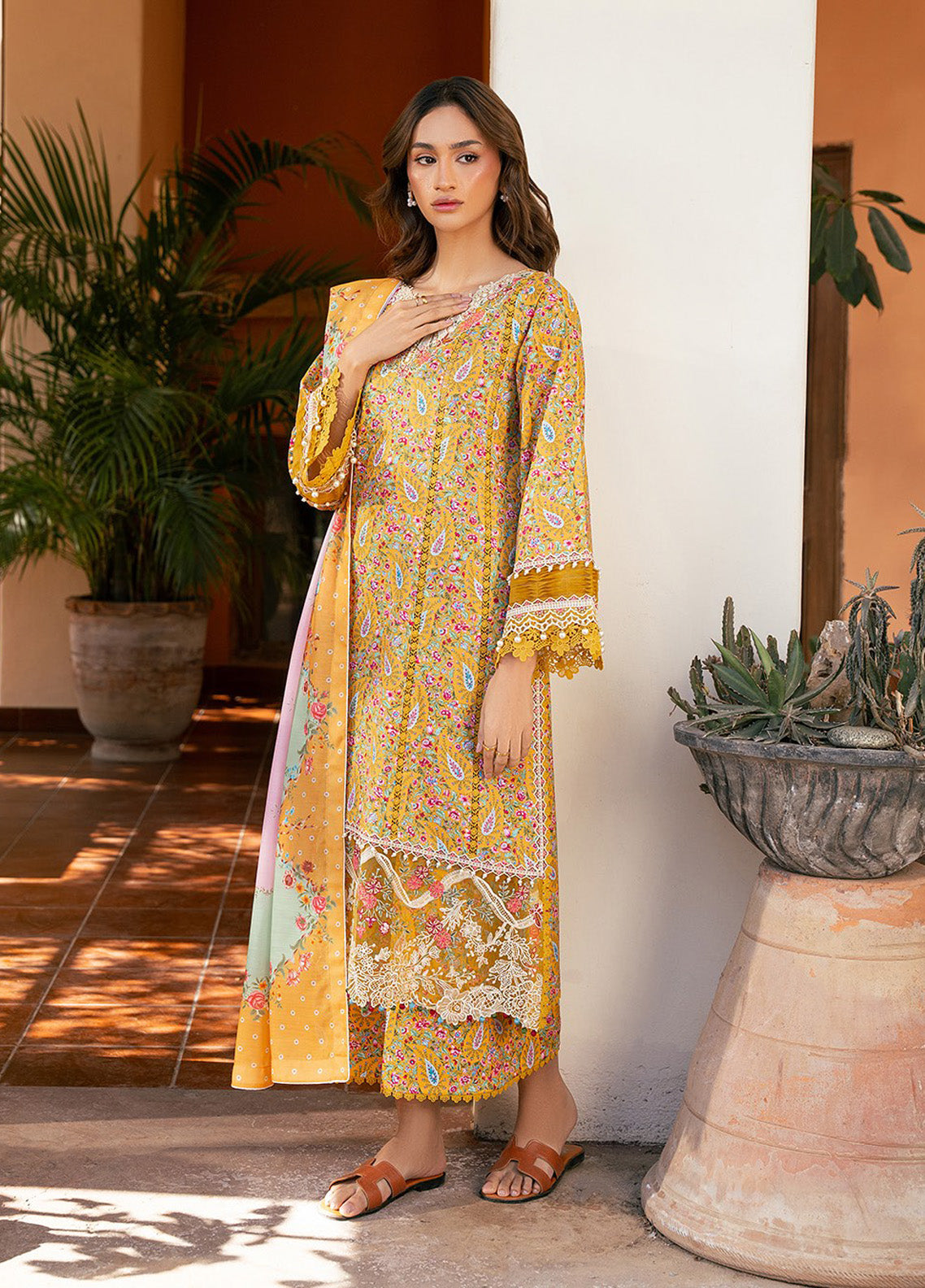 Hazel By Bin Ilyas Embroidered Lawn 3 Piece Unstitched Suit BI25HPE BHS-72B Hazel By Bin Ilyas Embroidered Lawn 3 Piece Unstitched Suit BI25HPE BHS-72B