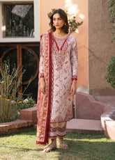 Hazel By Bin Ilyas Embroidered Lawn 3 Piece Unstitched Suit BI25HPE BHS-74B