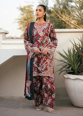 Hazel By Bin Ilyas Embroidered Lawn 3 Piece Unstitched Suit BI25HPE BHS-76B