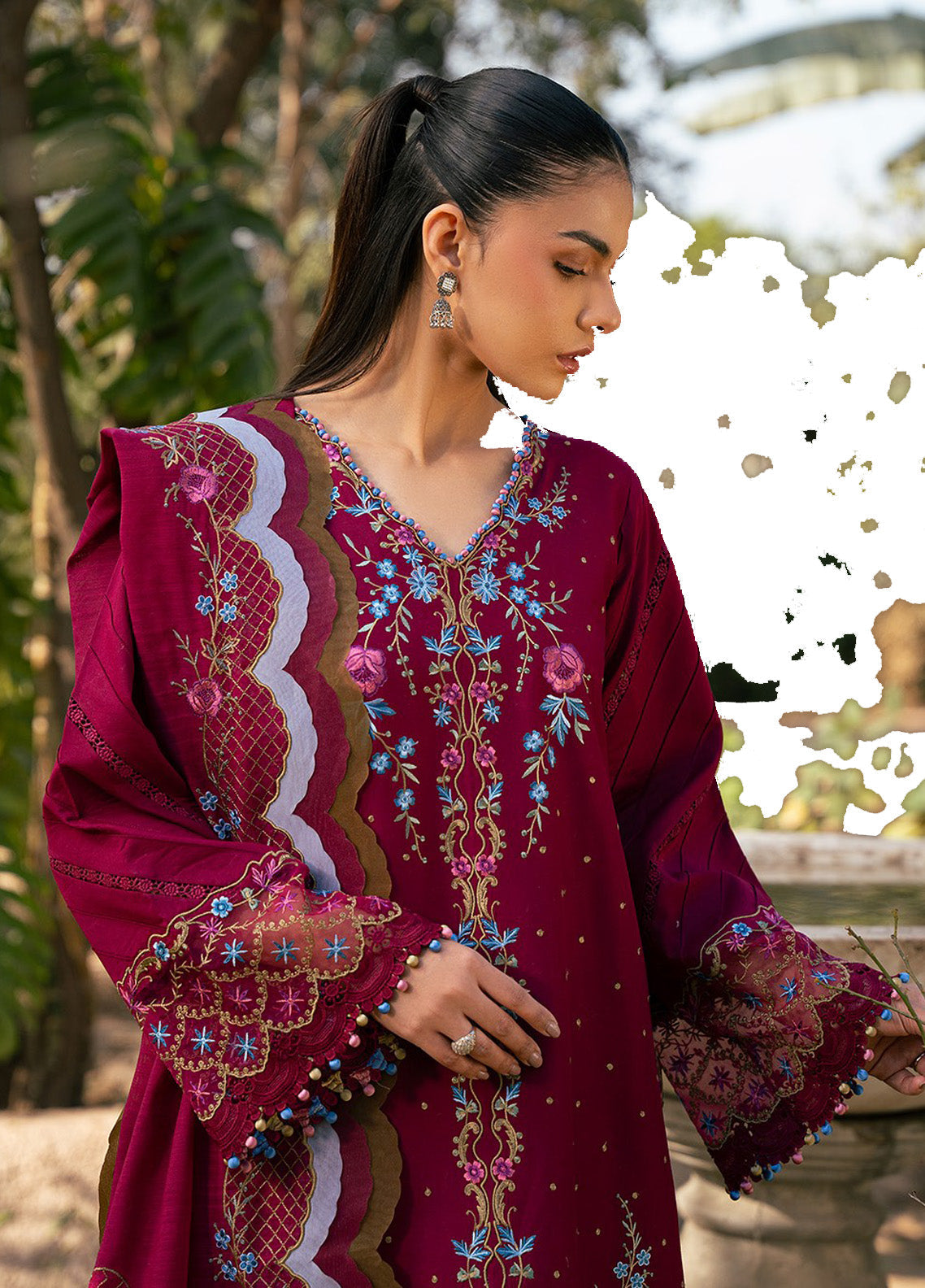 Hazel By Bin Ilyas Embroidered Lawn 3 Piece Unstitched Suit BI25HPE BHS-78A Hazel By Bin Ilyas Embroidered Lawn 3 Piece Unstitched Suit BI25HPE BHS-78A