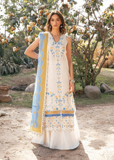 Hazel By Bin Ilyas Embroidered Lawn 3 Piece Unstitched Suit BI25HPE BHS-78B