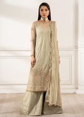 Heer By Zarif Embroidered Net 3 Piece Unstitched Suit ZF25HF Z-01 LEILA