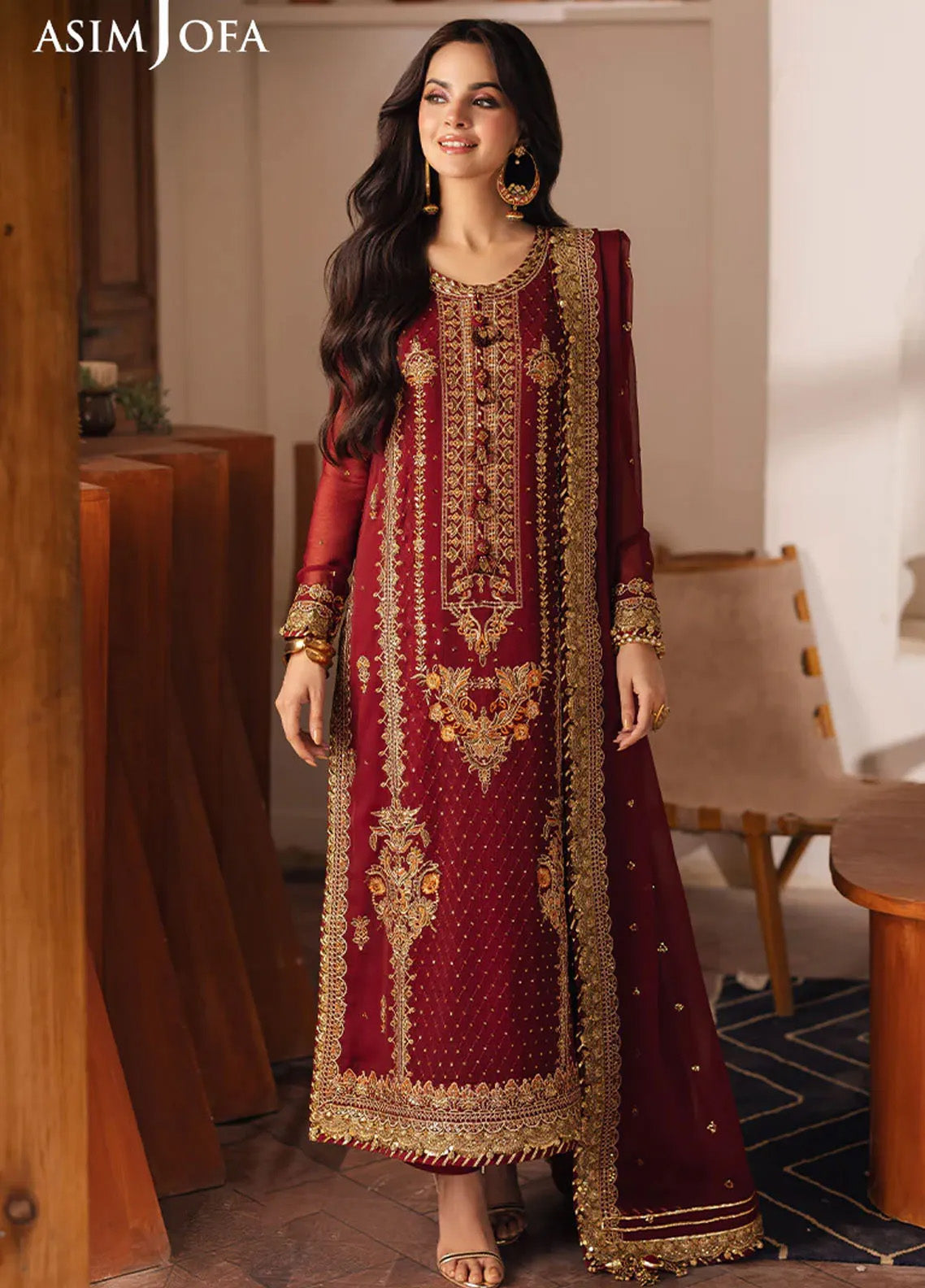 Heeriye By Asim Jofa Embroidered Chiffon 3 Piece Unstitched Suit AJ25H D-AJHE-02 Heeriye By Asim Jofa Embroidered Chiffon 3 Piece Unstitched Suit AJ25H D-AJHE-02