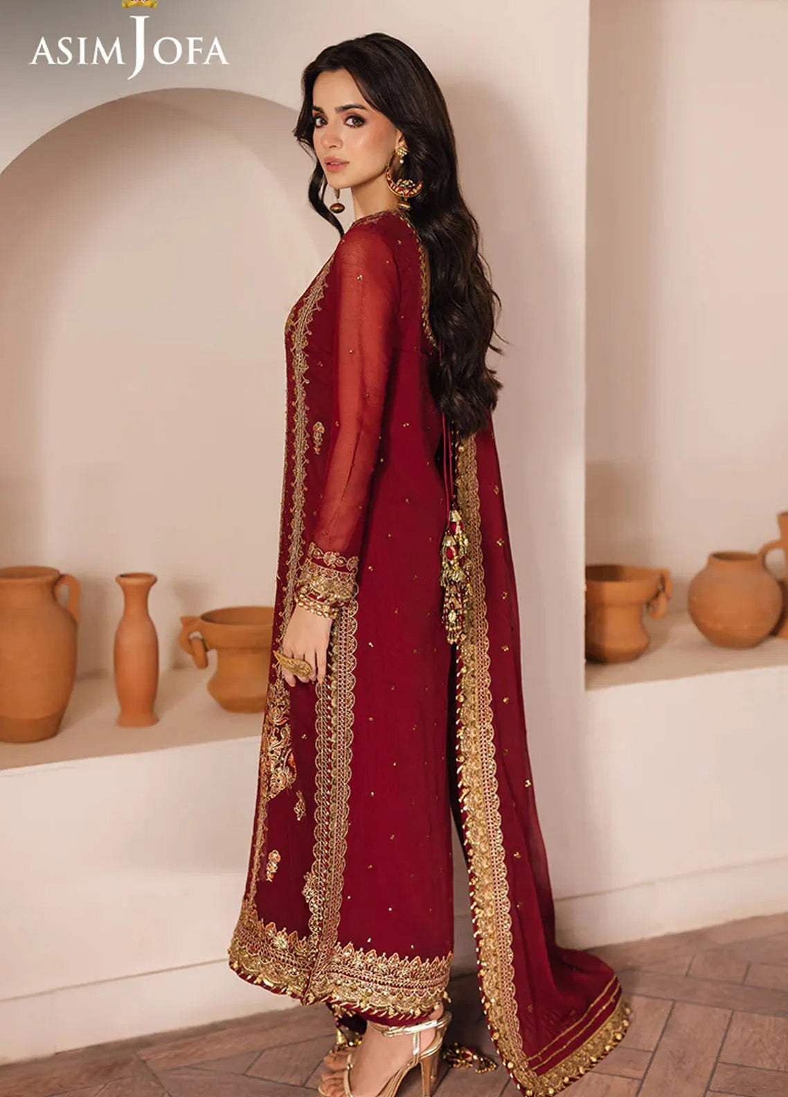 Heeriye By Asim Jofa Embroidered Chiffon 3 Piece Unstitched Suit AJ25H D-AJHE-02 Heeriye By Asim Jofa Embroidered Chiffon 3 Piece Unstitched Suit AJ25H D-AJHE-02