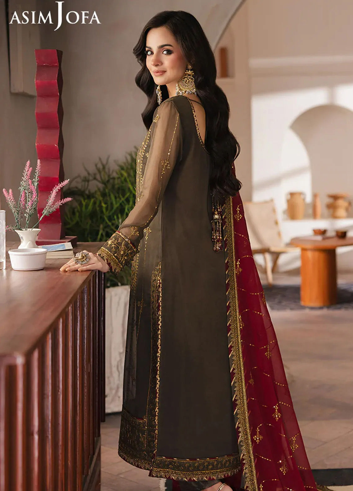Heeriye By Asim Jofa Embroidered Chiffon 3 Piece Unstitched Suit AJ25H D-AJHE-06 Heeriye By Asim Jofa Embroidered Chiffon 3 Piece Unstitched Suit AJ25H D-AJHE-06
