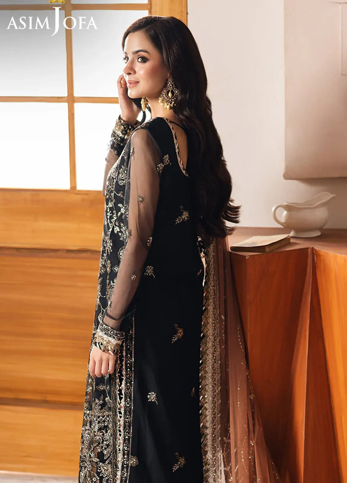 Heeriye By Asim Jofa Embroidered Net 3 Piece Unstitched Suit AJ25H D-AJHE-05 Heeriye By Asim Jofa Embroidered Net 3 Piece Unstitched Suit AJ25H D-AJHE-05