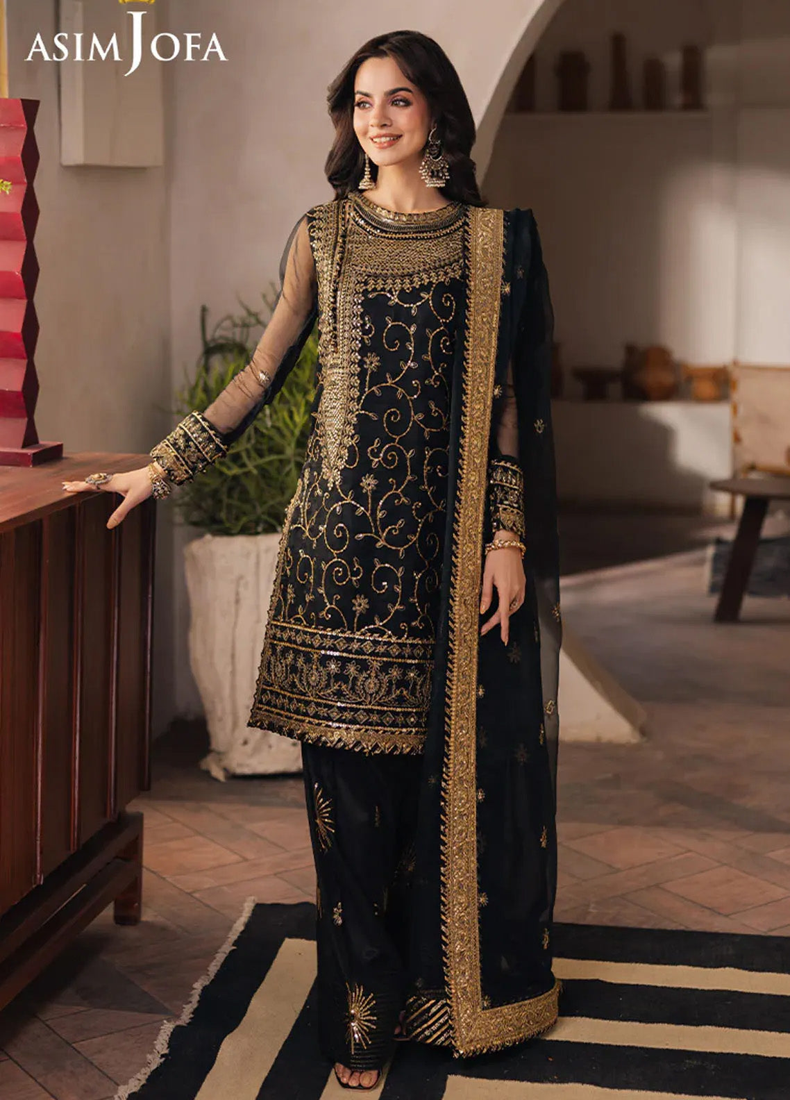 Heeriye By Asim Jofa Embroidered Organza 3 Piece Unstitched Suit AJ25H D-AJHE-04 Heeriye By Asim Jofa Embroidered Organza 3 Piece Unstitched Suit AJ25H D-AJHE-04