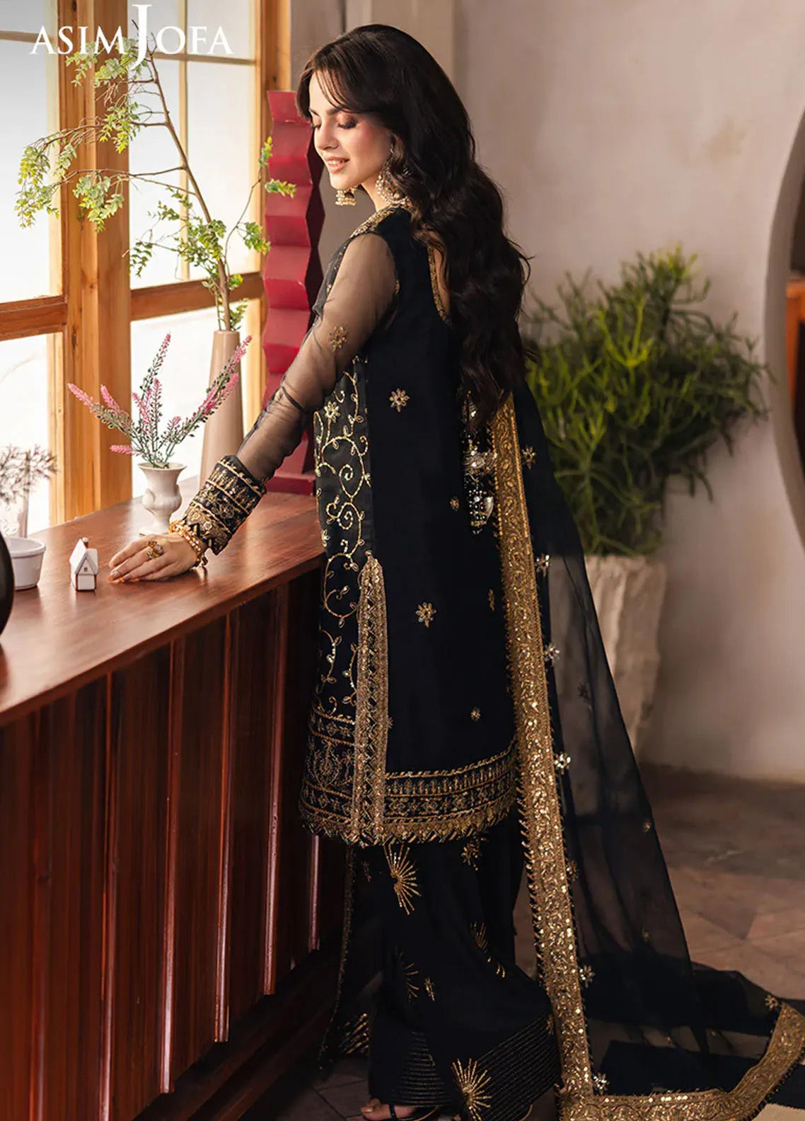 Heeriye By Asim Jofa Embroidered Organza 3 Piece Unstitched Suit AJ25H D-AJHE-04 Heeriye By Asim Jofa Embroidered Organza 3 Piece Unstitched Suit AJ25H D-AJHE-04