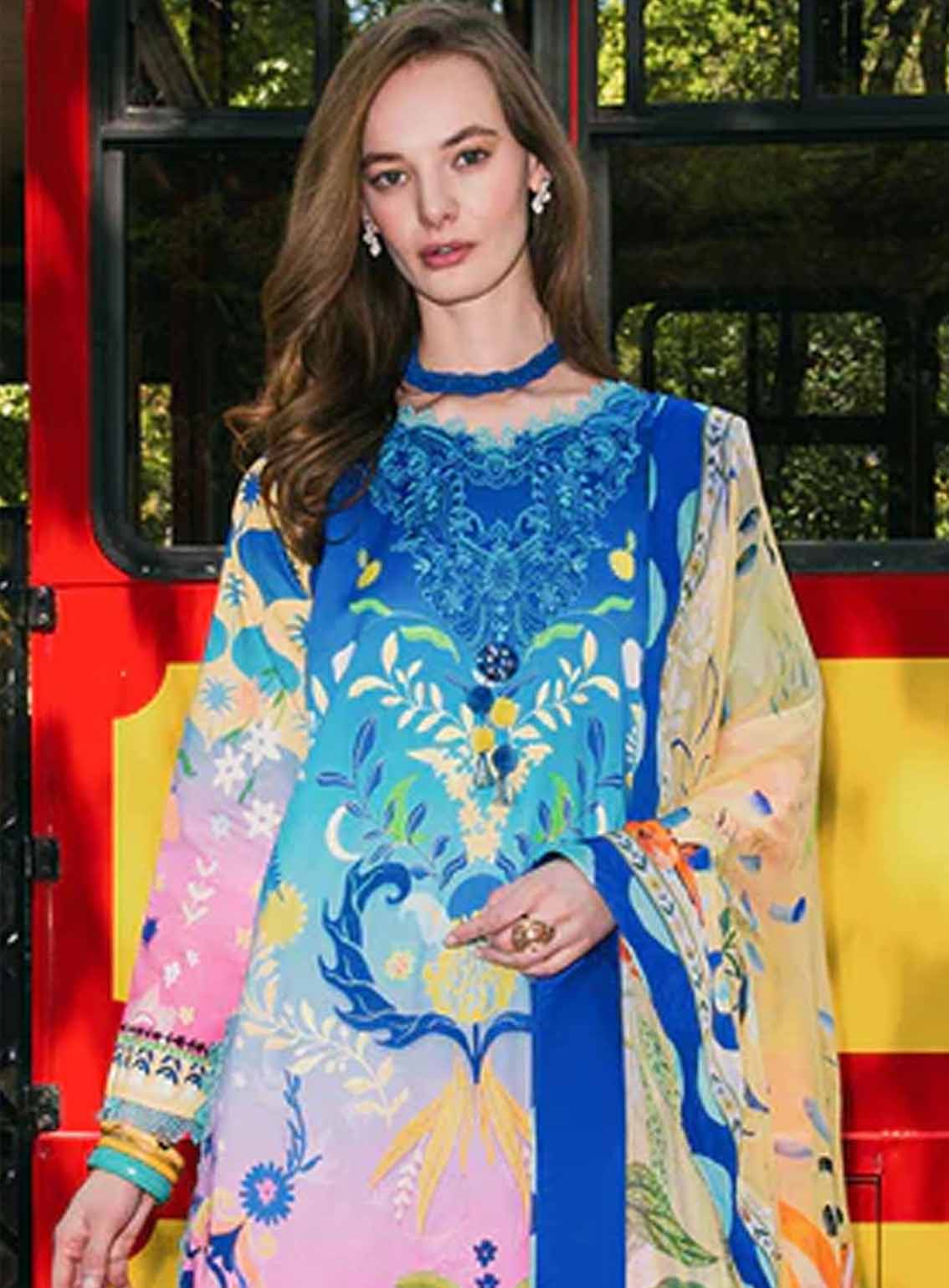 Hemline La Dolce By Mushq Printed Lawn 3 Piece Unstitched Suit MQ25HLDV2 D-6A NIGHT TERRACE Hemline La Dolce By Mushq Printed Lawn 3 Piece Unstitched Suit MQ25HLDV2 D-6A NIGHT TERRACE