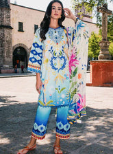 Hemline La Dolce By Mushq Printed Lawn 3 Piece Unstitched Suit MQ25HLDV2 D-6B FLORAL PARADISE