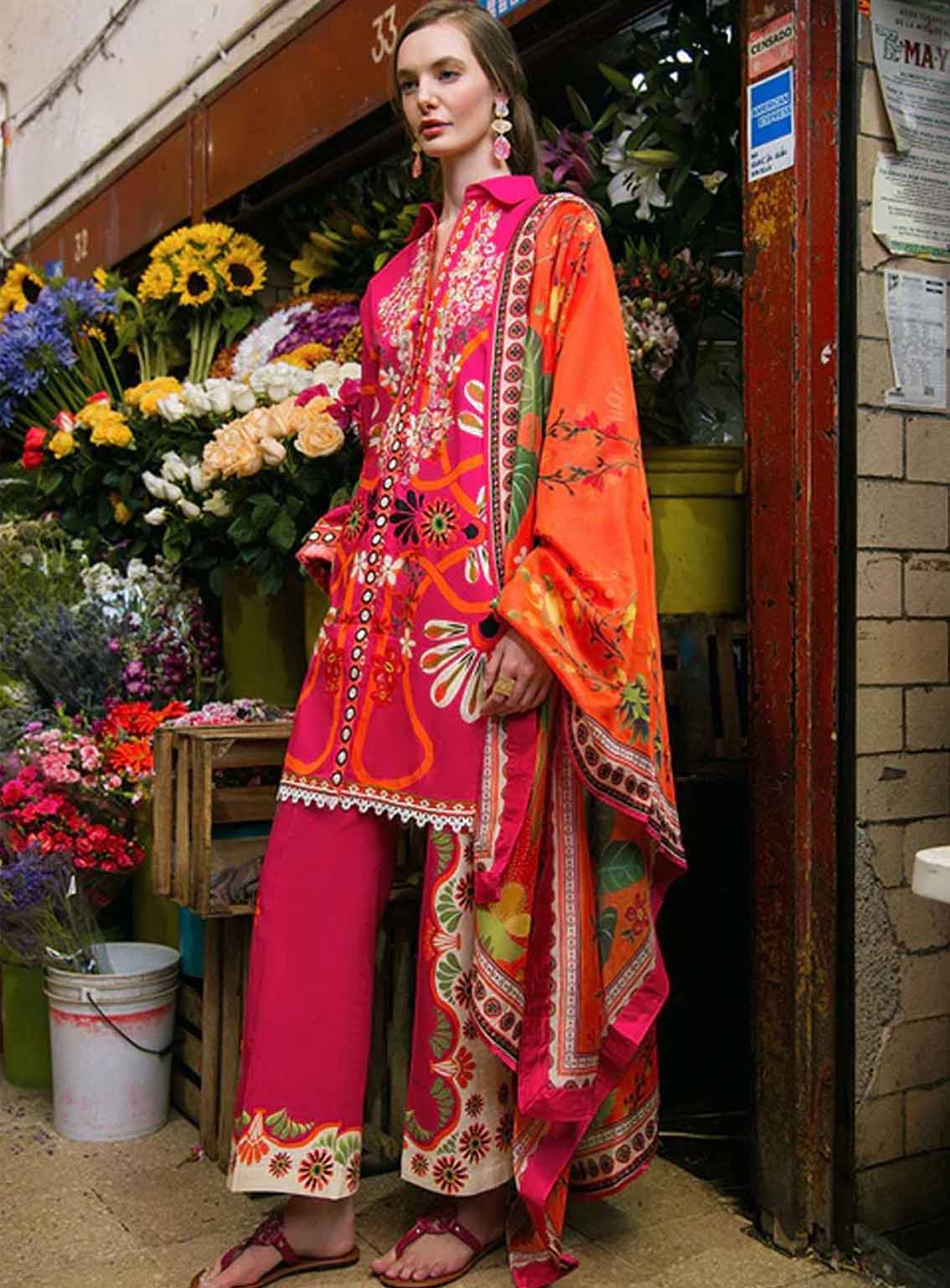 Hemline La Dolce By Mushq Printed Lawn 3 Piece Unstitched Suit MQ25HLDV2 D-9A MEMORY OF HEART Hemline La Dolce By Mushq Printed Lawn 3 Piece Unstitched Suit MQ25HLDV2 D-9A MEMORY OF HEART