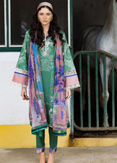 Hemline Mirasol By Mushq Printed Cambric 3 Piece Unstitched Suit MQ25HLMPC D-6A FLOR JAZMIN
