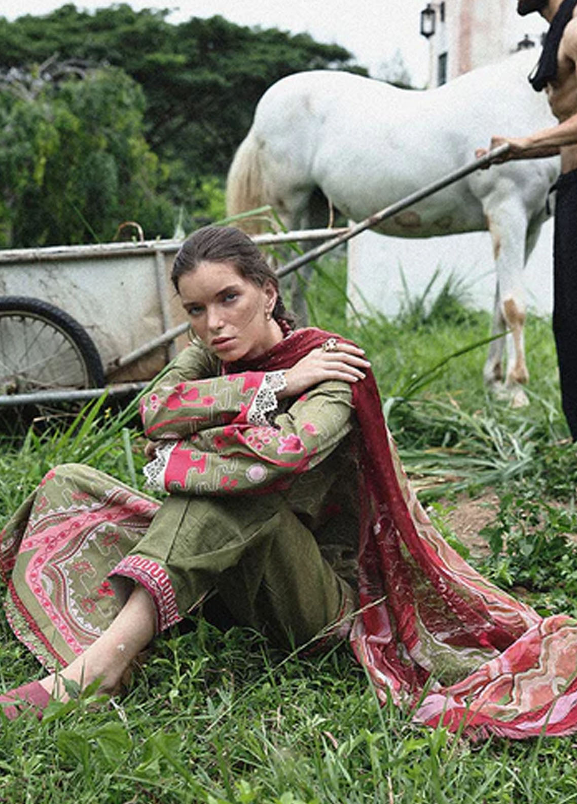 Hemline Mirasol By Mushq Printed Cambric 3 Piece Unstitched Suit MQ25HLMPC D-8A CIELO SOL Hemline Mirasol By Mushq Printed Cambric 3 Piece Unstitched Suit MQ25HLMPC D-8A CIELO SOL