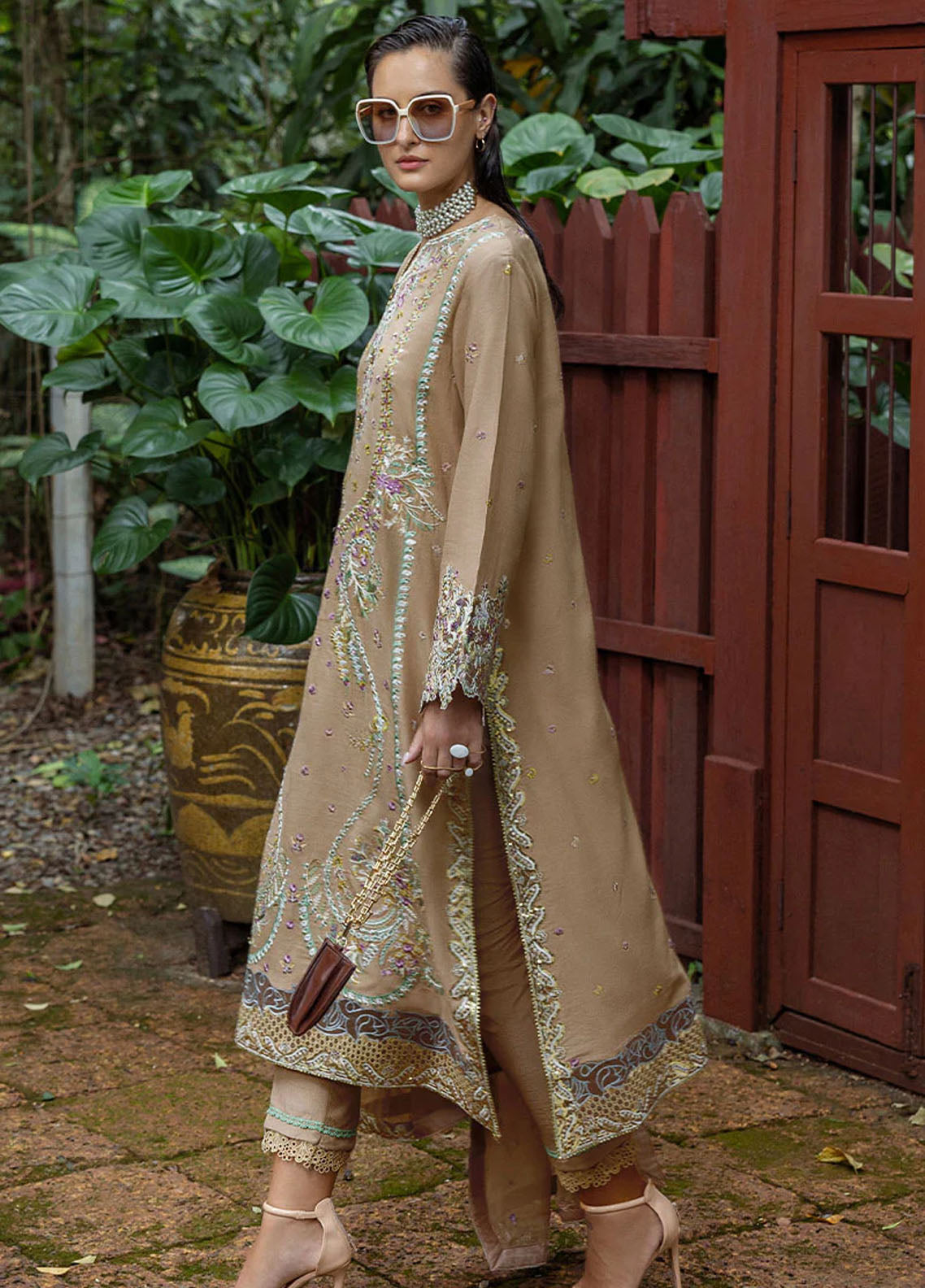Hemline Nuvera By Mushq Embroidered Raw Silk 3 Piece Unstitched Suit MQ25HLNRS D-02 ARDENA Hemline Nuvera By Mushq Embroidered Raw Silk 3 Piece Unstitched Suit MQ25HLNRS D-02 ARDENA