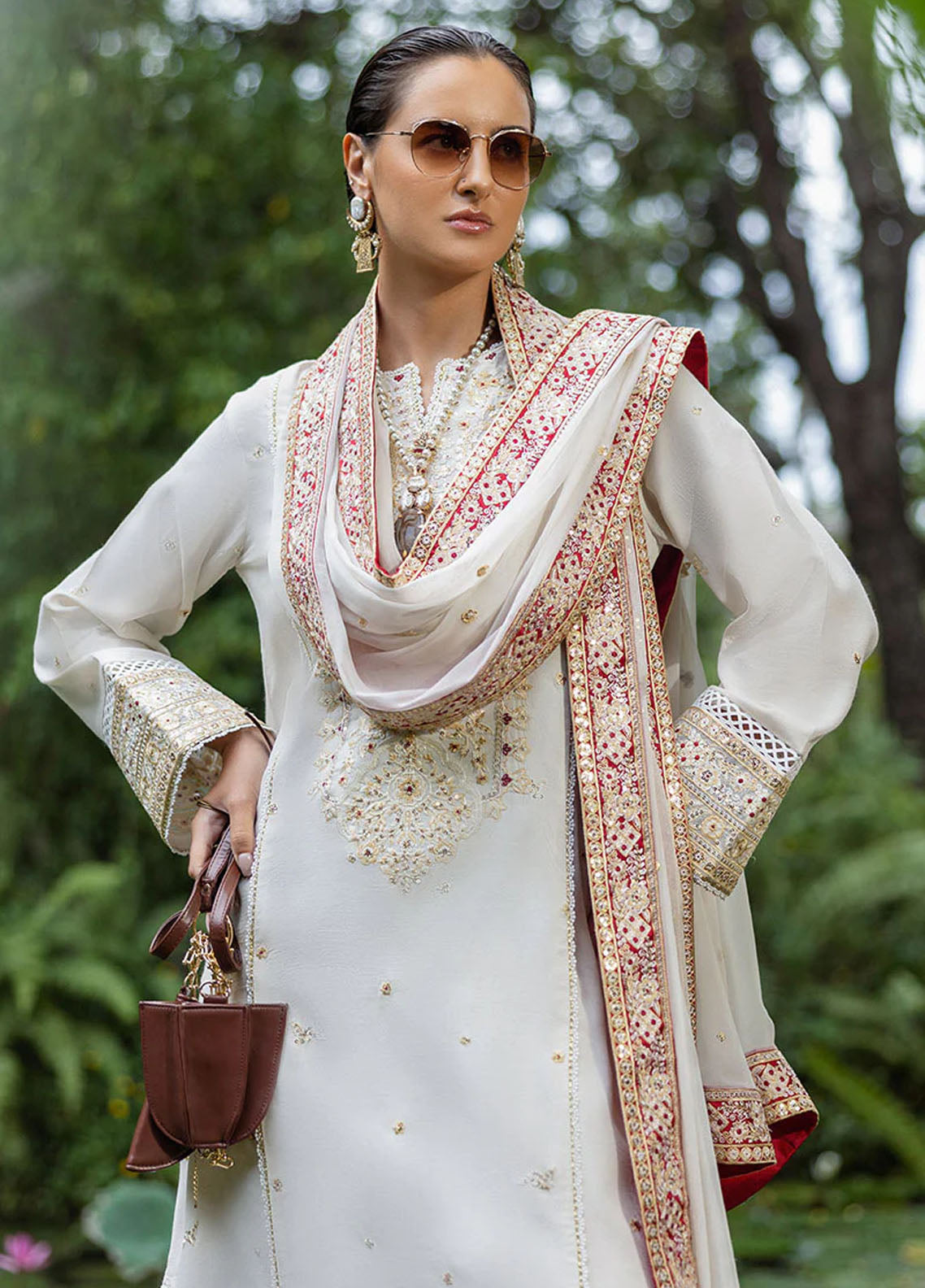 Hemline Nuvera By Mushq Embroidered Raw Silk 3 Piece Unstitched Suit MQ25HLNRS D-04 ELNAZ Hemline Nuvera By Mushq Embroidered Raw Silk 3 Piece Unstitched Suit MQ25HLNRS D-04 ELNAZ