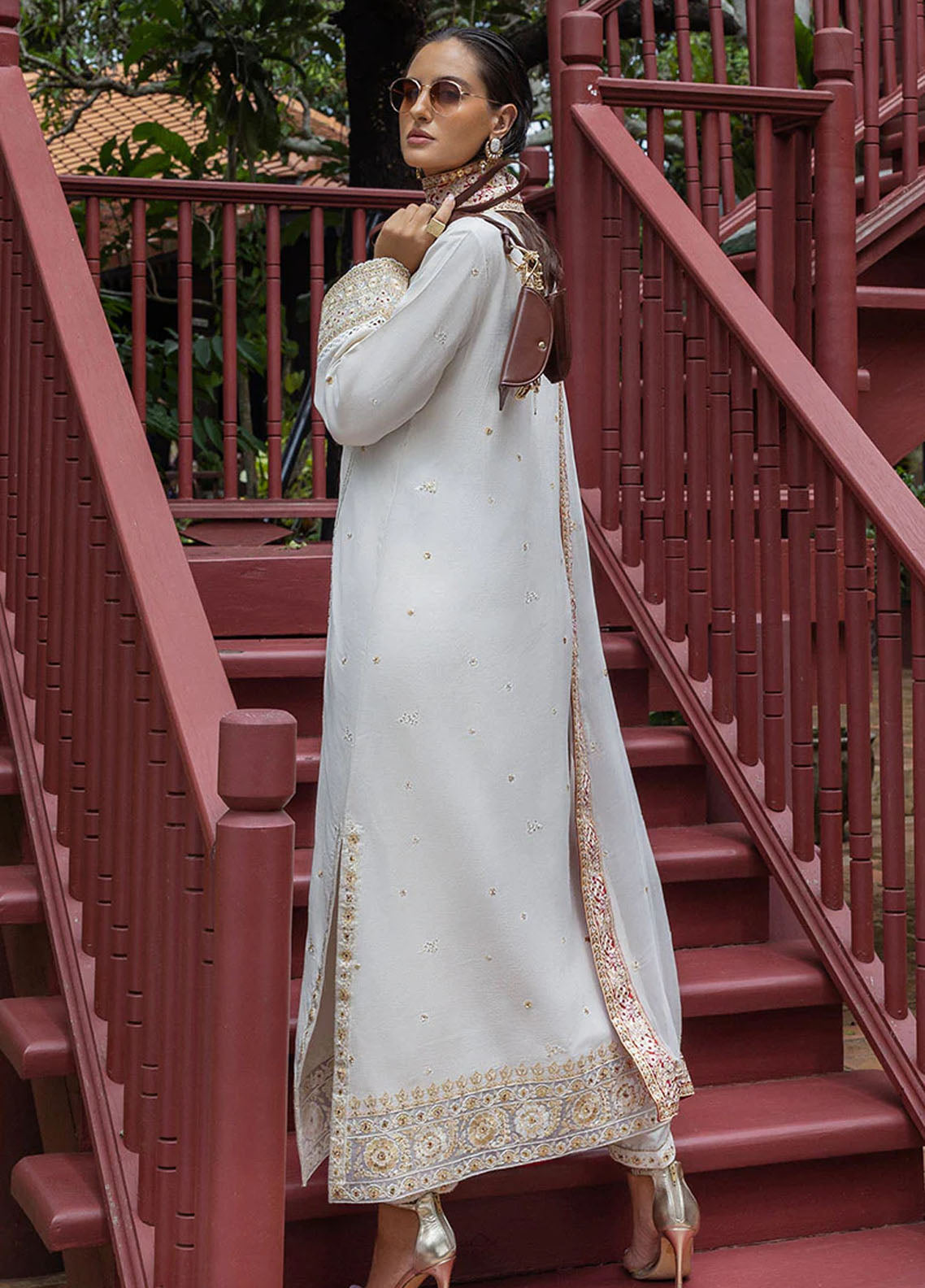 Hemline Nuvera By Mushq Embroidered Raw Silk 3 Piece Unstitched Suit MQ25HLNRS D-04 ELNAZ Hemline Nuvera By Mushq Embroidered Raw Silk 3 Piece Unstitched Suit MQ25HLNRS D-04 ELNAZ