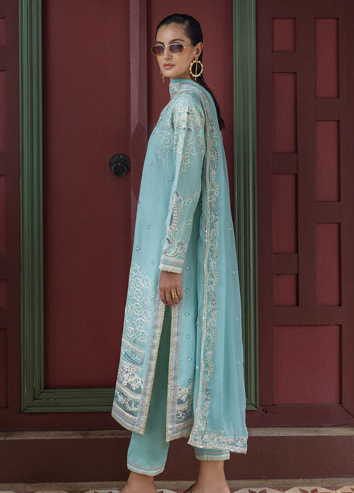 Hemline Nuvera By Mushq Embroidered Raw Silk 3 Piece Unstitched Suit MQ25HLNRS D-05 FREYELLE Hemline Nuvera By Mushq Embroidered Raw Silk 3 Piece Unstitched Suit MQ25HLNRS D-05 FREYELLE