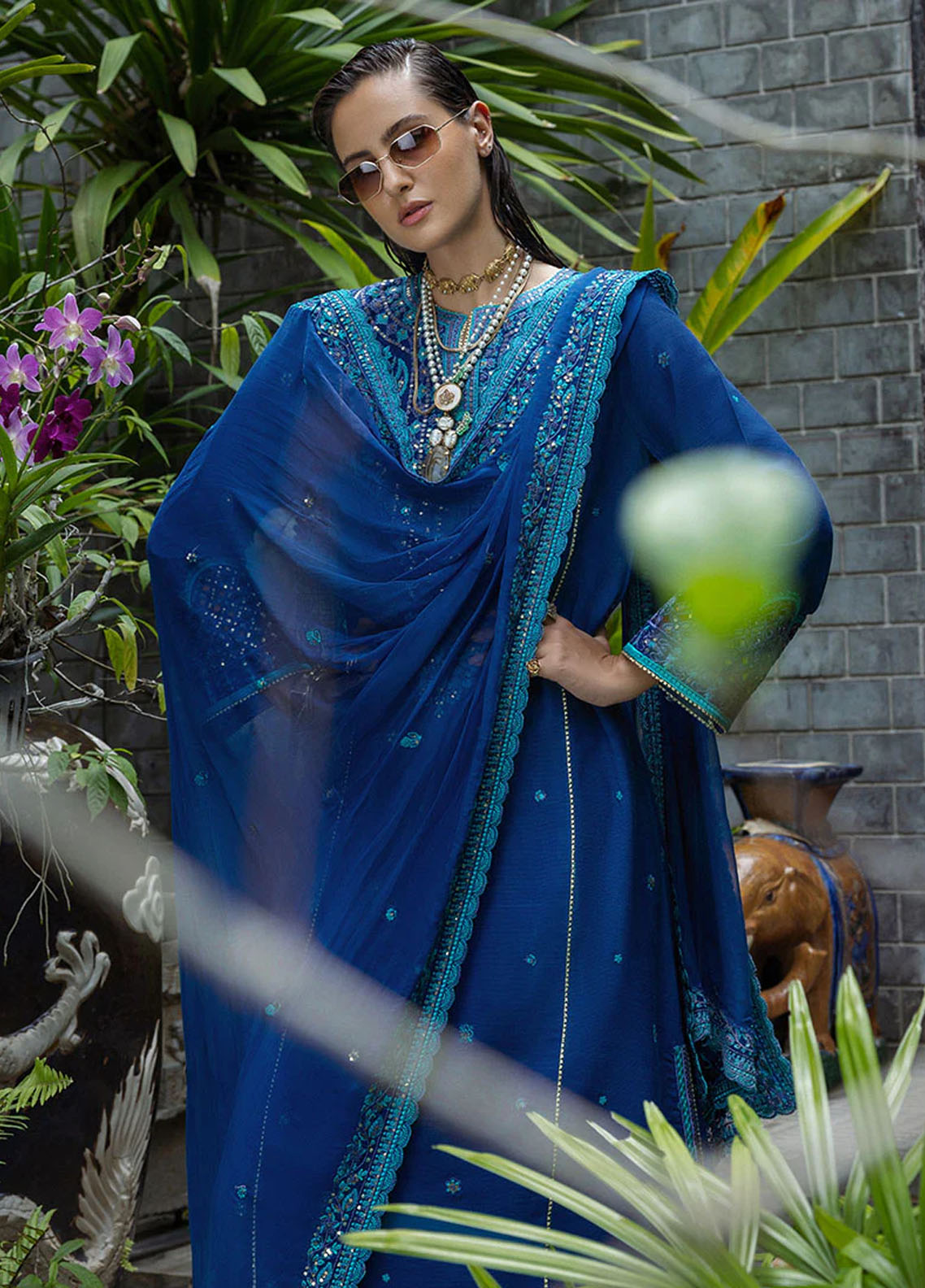 Hemline Nuvera By Mushq Embroidered Raw Silk 3 Piece Unstitched Suit MQ25HLNRS D-07 MARISETTE Hemline Nuvera By Mushq Embroidered Raw Silk 3 Piece Unstitched Suit MQ25HLNRS D-07 MARISETTE