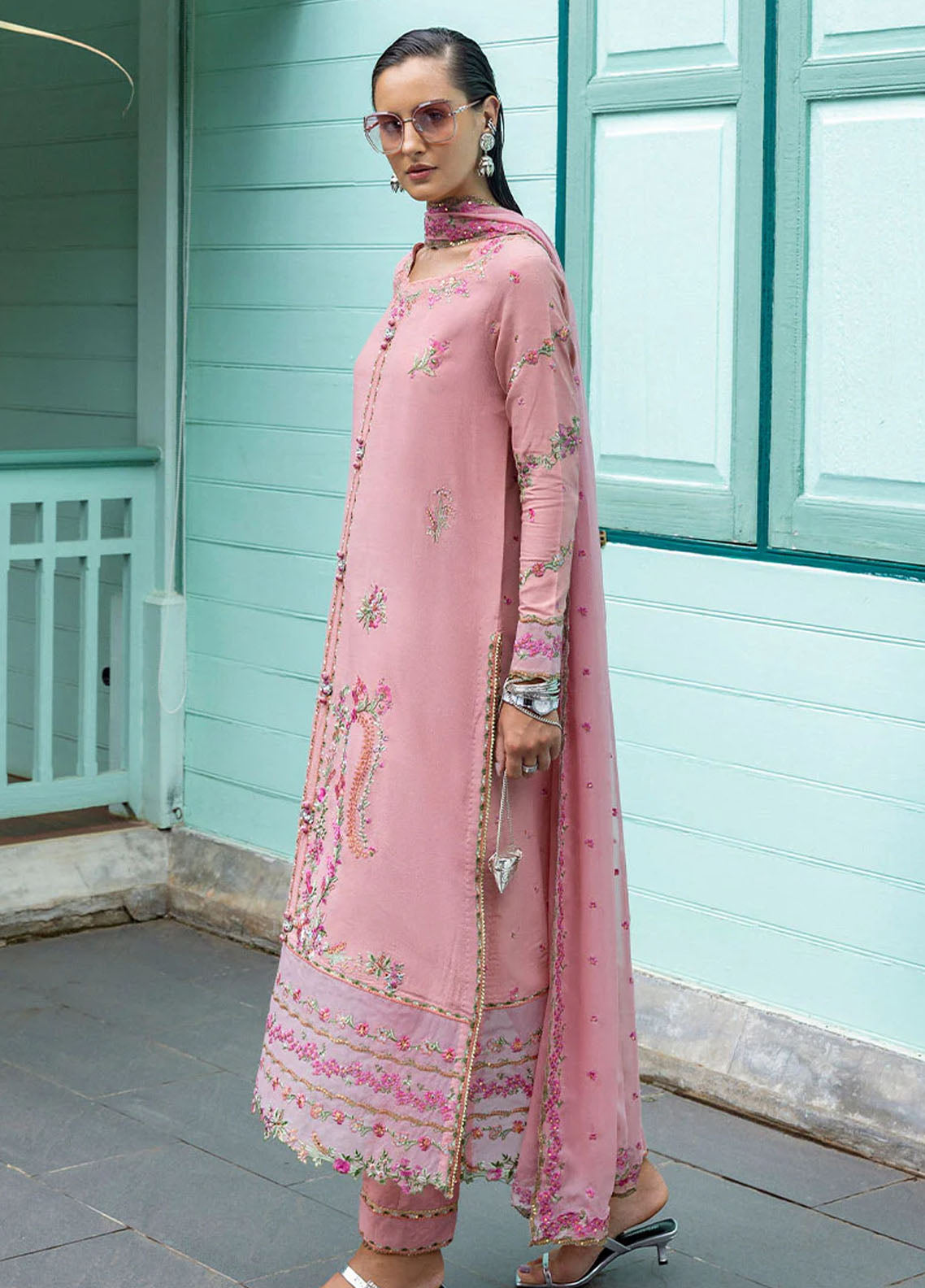 Hemline Nuvera By Mushq Embroidered Raw Silk 3 Piece Unstitched Suit MQ25HLNRS D-10 ELOWEN Hemline Nuvera By Mushq Embroidered Raw Silk 3 Piece Unstitched Suit MQ25HLNRS D-10 ELOWEN