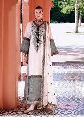 Hemline Nuvera By Mushq Embroidered Raw Silk 3 Piece Unstitched Suit MQ26HLNRS D-102 GILLIAN