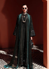 Hemline Nuvera By Mushq Embroidered Raw Silk 3 Piece Unstitched Suit MQ26HLNRS D-107 RAVEENA