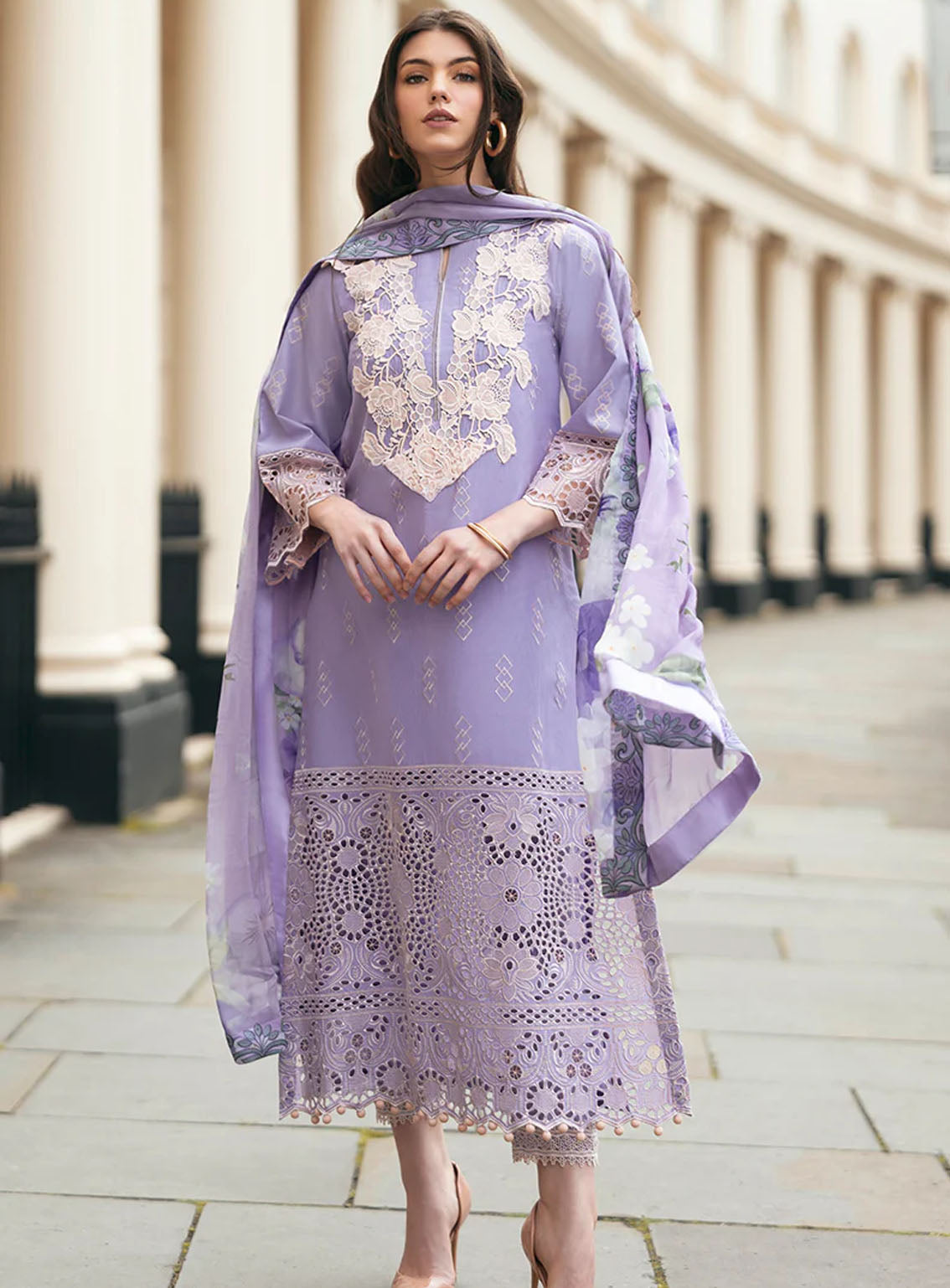 Hemline Odyssey By Mushq Embroidered Lawn 3 Piece Unstitched Suit MQ24H BLOOM BOULEVARD Hemline Odyssey By Mushq Embroidered Lawn 3 Piece Unstitched Suit MQ24H BLOOM BOULEVARD