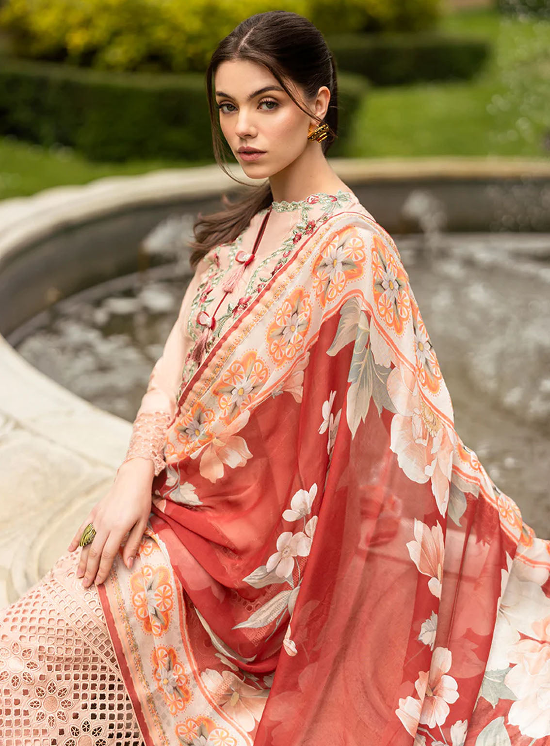 Hemline Odyssey By Mushq Embroidered Lawn 3 Piece Unstitched Suit MQ24H BLOOMING BELLE Hemline Odyssey By Mushq Embroidered Lawn 3 Piece Unstitched Suit MQ24H BLOOMING BELLE