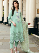 Hemline Odyssey By Mushq Embroidered Lawn 3 Piece Unstitched Suit MQ24H BRISTOL BEAUTY