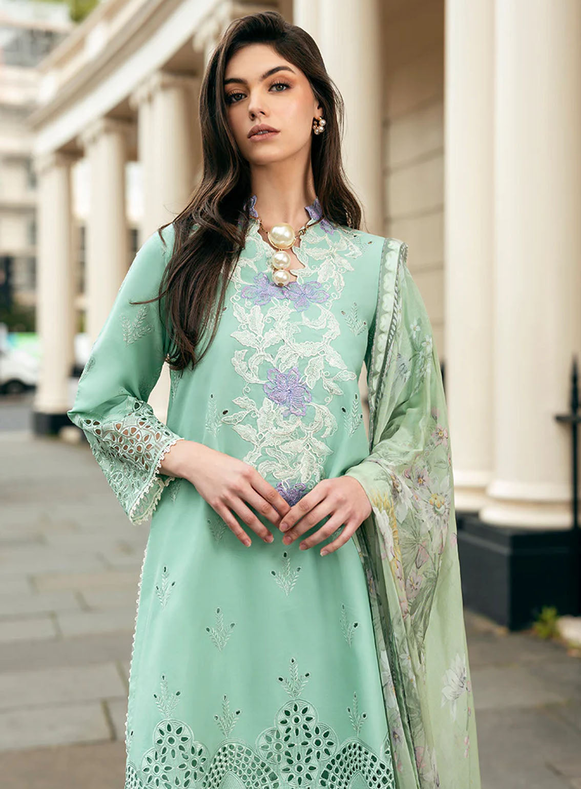 Hemline Odyssey By Mushq Embroidered Lawn 3 Piece Unstitched Suit MQ24H BRISTOL BEAUTY Hemline Odyssey By Mushq Embroidered Lawn 3 Piece Unstitched Suit MQ24H BRISTOL BEAUTY