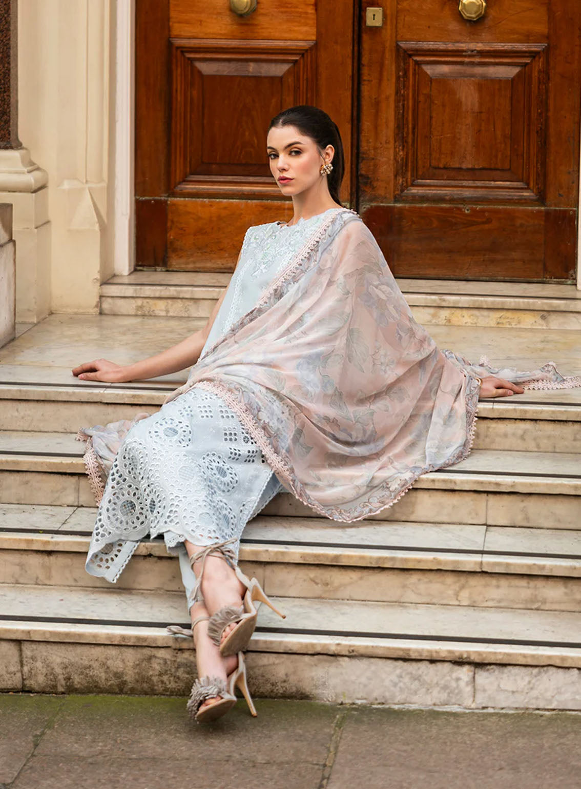 Hemline Odyssey By Mushq Embroidered Lawn 3 Piece Unstitched Suit MQ24H NIGHTINGALE NOIR Hemline Odyssey By Mushq Embroidered Lawn 3 Piece Unstitched Suit MQ24H NIGHTINGALE NOIR