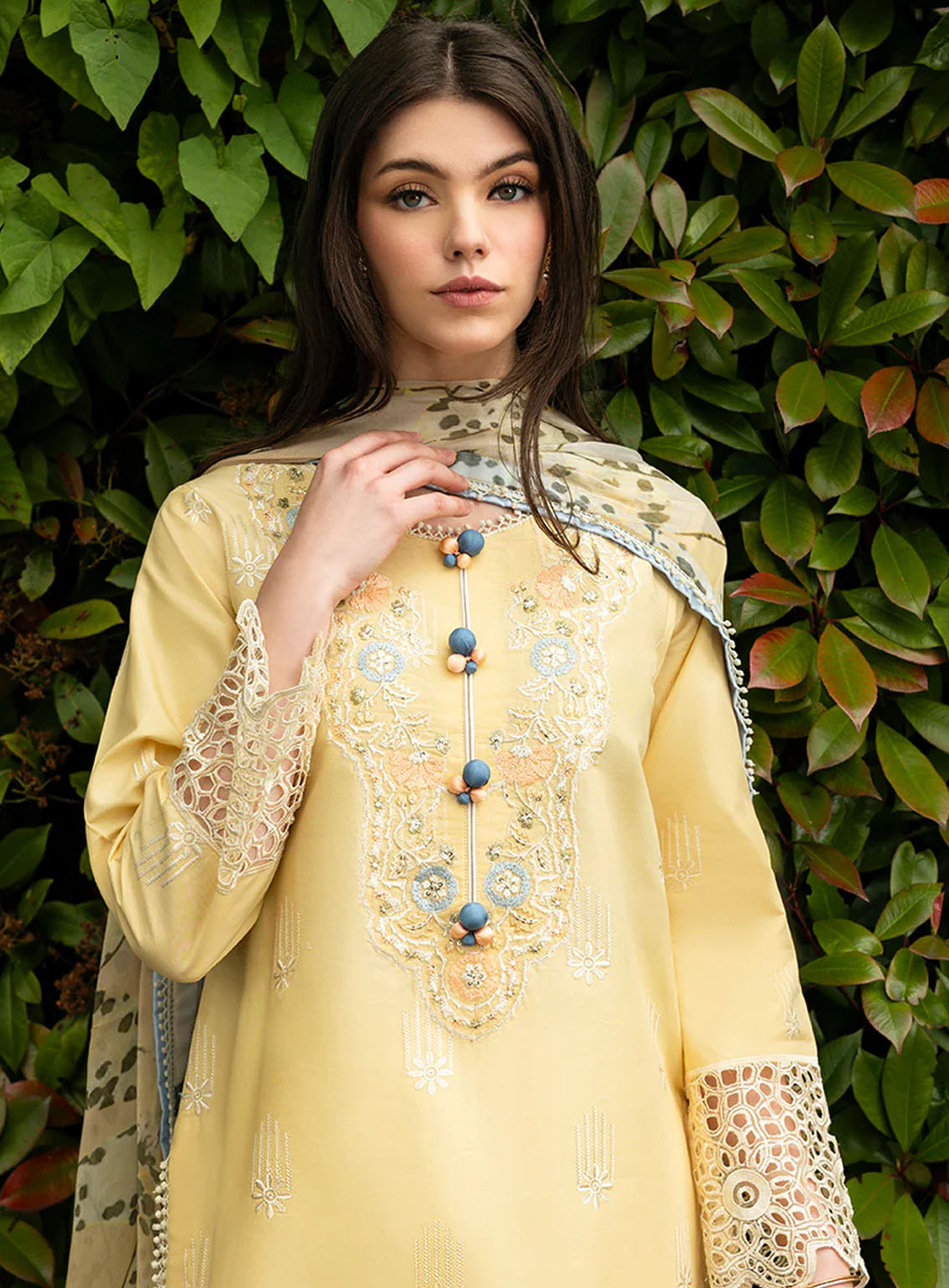 Hemline Odyssey By Mushq Embroidered Lawn 3 Piece Unstitched Suit MQ24H SUNSET SWAY Hemline Odyssey By Mushq Embroidered Lawn 3 Piece Unstitched Suit MQ24H SUNSET SWAY