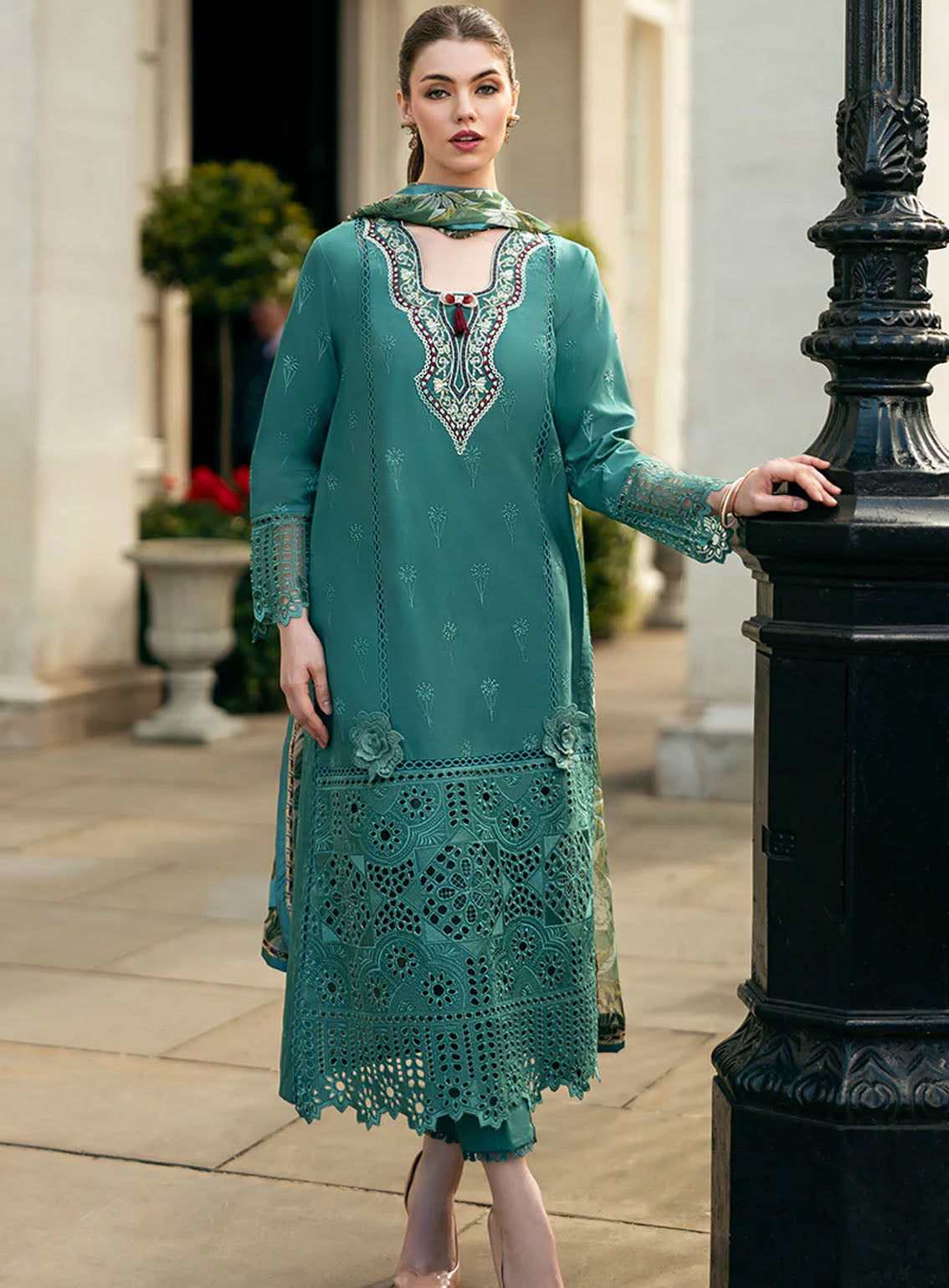 Hemline Odyssey By Mushq Embroidered Lawn 3 Piece Unstitched Suit MQ24H WHISPERING WAVES Hemline Odyssey By Mushq Embroidered Lawn 3 Piece Unstitched Suit MQ24H WHISPERING WAVES