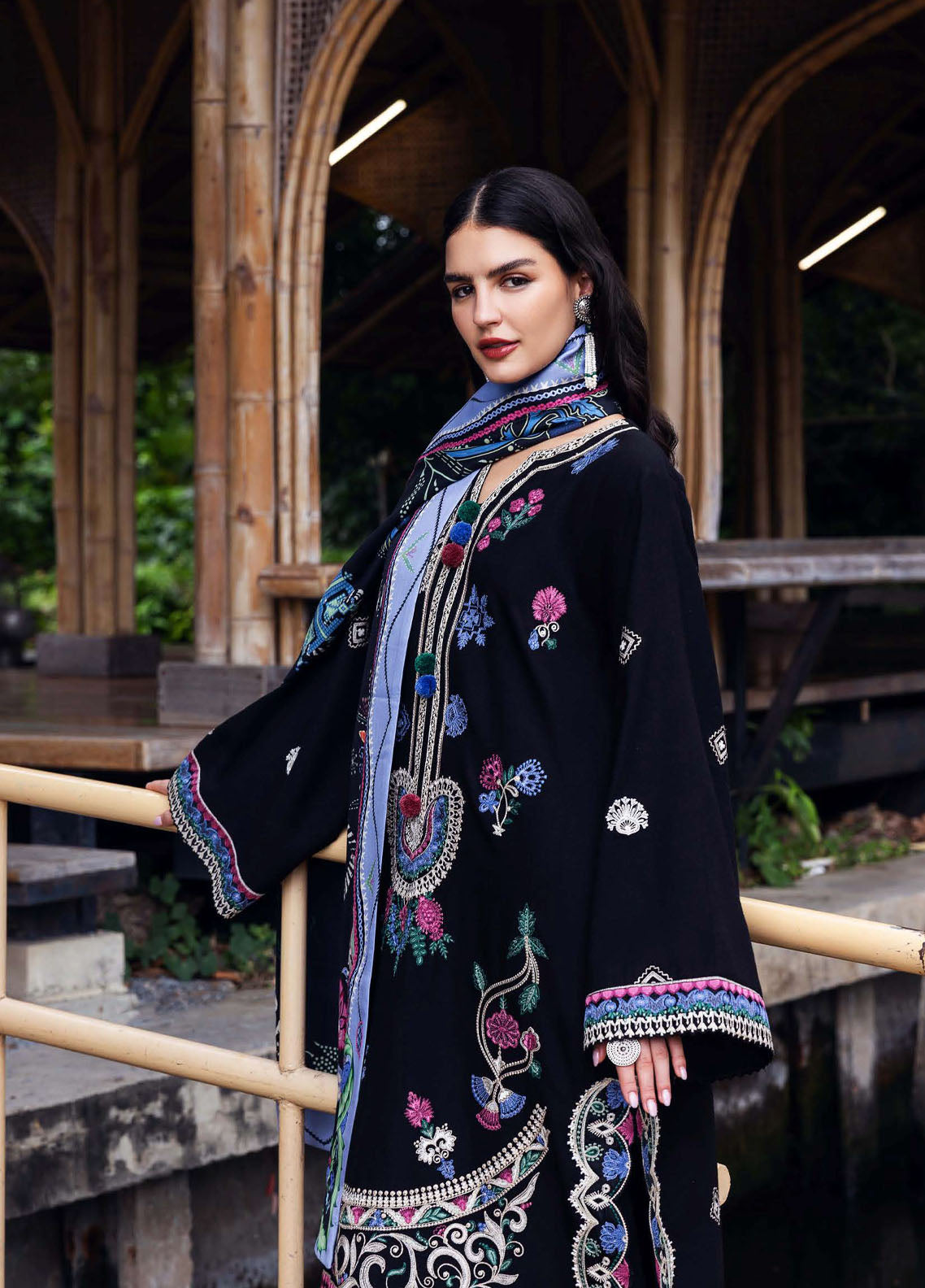 Hemline Symphony By Mushq Embroidered Karandi 3 Piece Unstitched Suit MQ25HLSK D-02 MIDNIGHT RUNE Hemline Symphony By Mushq Embroidered Karandi 3 Piece Unstitched Suit MQ25HLSK D-02 MIDNIGHT RUNE