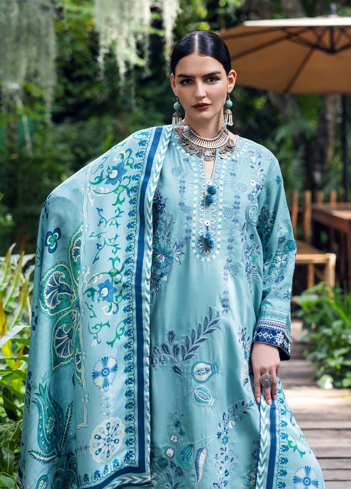 Hemline Symphony By Mushq Embroidered Karandi 3 Piece Unstitched Suit MQ25HLSK D-06 GLIDED HOUR Hemline Symphony By Mushq Embroidered Karandi 3 Piece Unstitched Suit MQ25HLSK D-06 GLIDED HOUR
