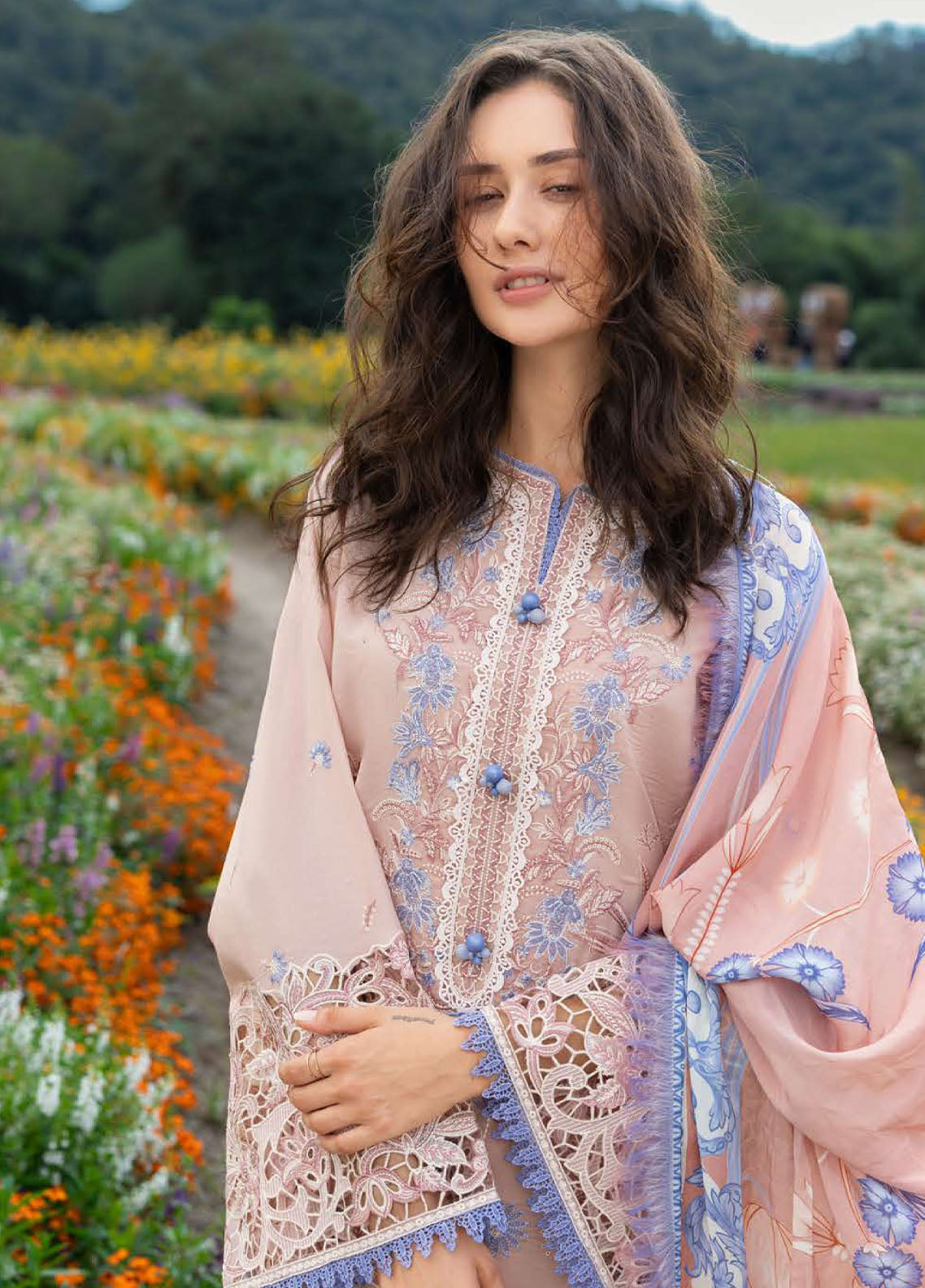 Hemline The Secret Garden By Mushq Embroidered Lawn 3 Piece Unstitched Suit MQ26HLTSG D-12A BLOOM SONATA Hemline The Secret Garden By Mushq Embroidered Lawn 3 Piece Unstitched Suit MQ26HLTSG D-12A BLOOM SONATA