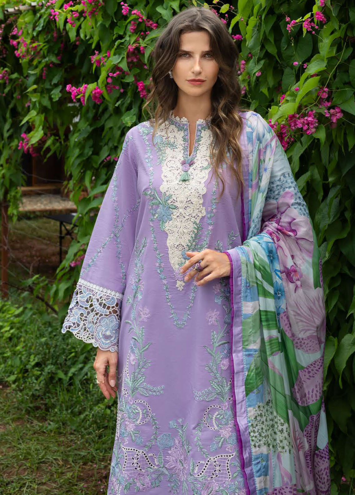 Hemline The Secret Garden By Mushq Embroidered Lawn 3 Piece Unstitched Suit MQ26HLTSG D-17A DEWDROP DANCE Hemline The Secret Garden By Mushq Embroidered Lawn 3 Piece Unstitched Suit MQ26HLTSG D-17A DEWDROP DANCE