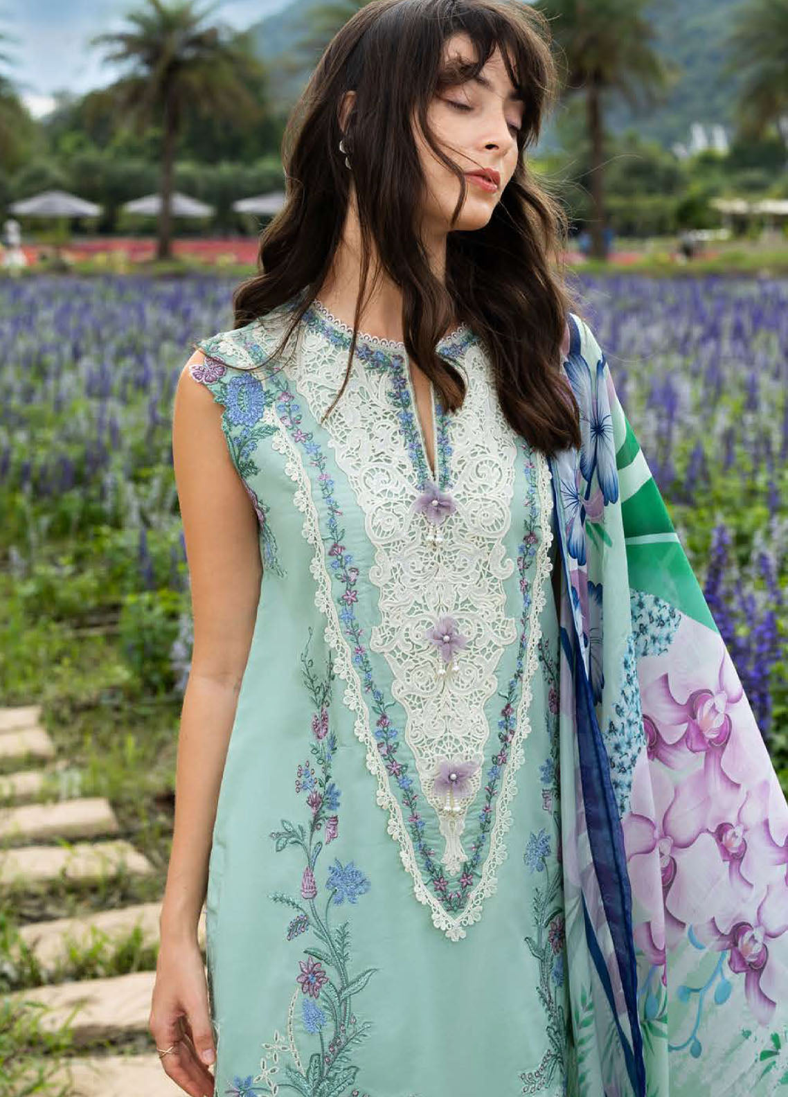 Hemline The Secret Garden By Mushq Embroidered Lawn 3 Piece Unstitched Suit MQ26HLTSG D-17B HUMMINGBIRD HAVEN Hemline The Secret Garden By Mushq Embroidered Lawn 3 Piece Unstitched Suit MQ26HLTSG D-17B HUMMINGBIRD HAVEN