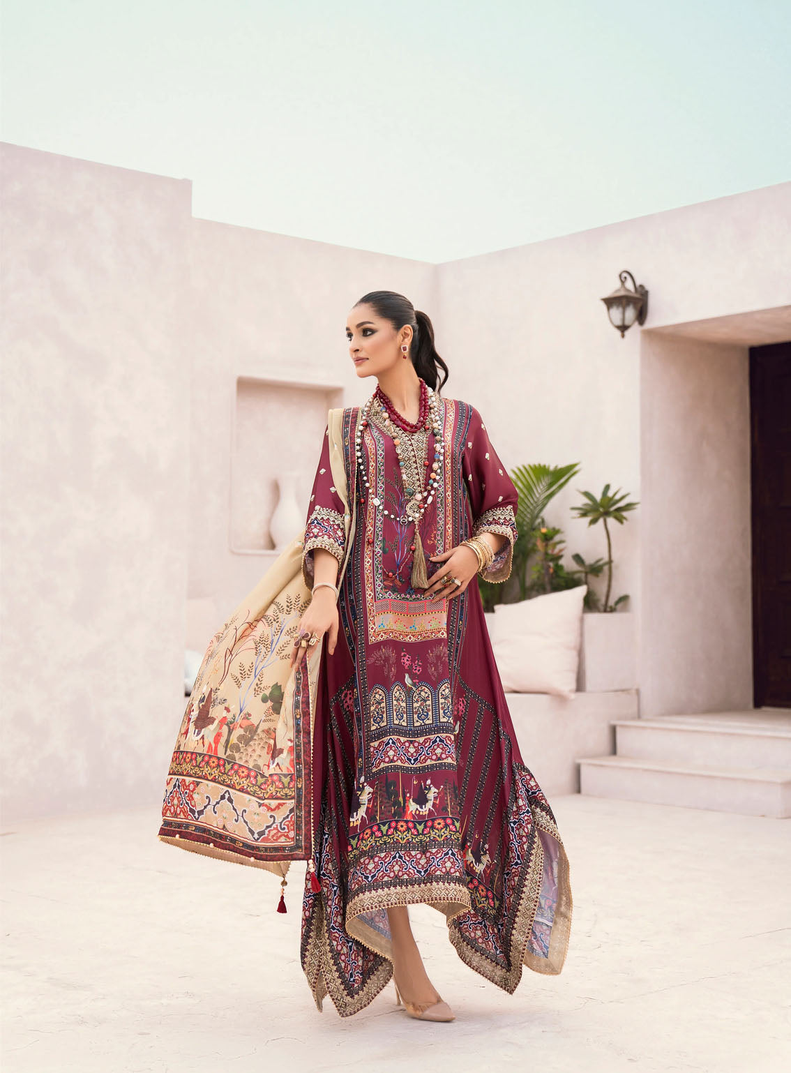 HemStitch Embroidered Silk 3 Piece Unstitched Suit HS24SE D-USC-01 ASH HemStitch Embroidered Silk 3 Piece Unstitched Suit HS24SE D-USC-01 ASH
