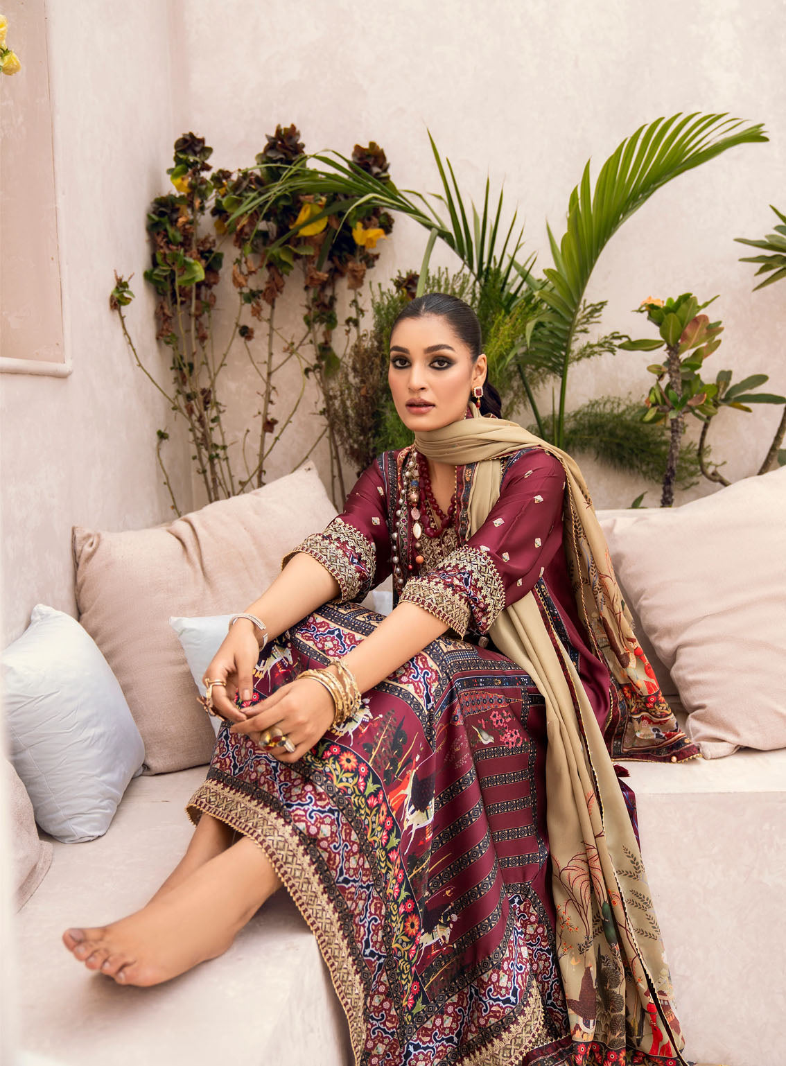 HemStitch Embroidered Silk 3 Piece Unstitched Suit HS24SE D-USC-01 ASH HemStitch Embroidered Silk 3 Piece Unstitched Suit HS24SE D-USC-01 ASH