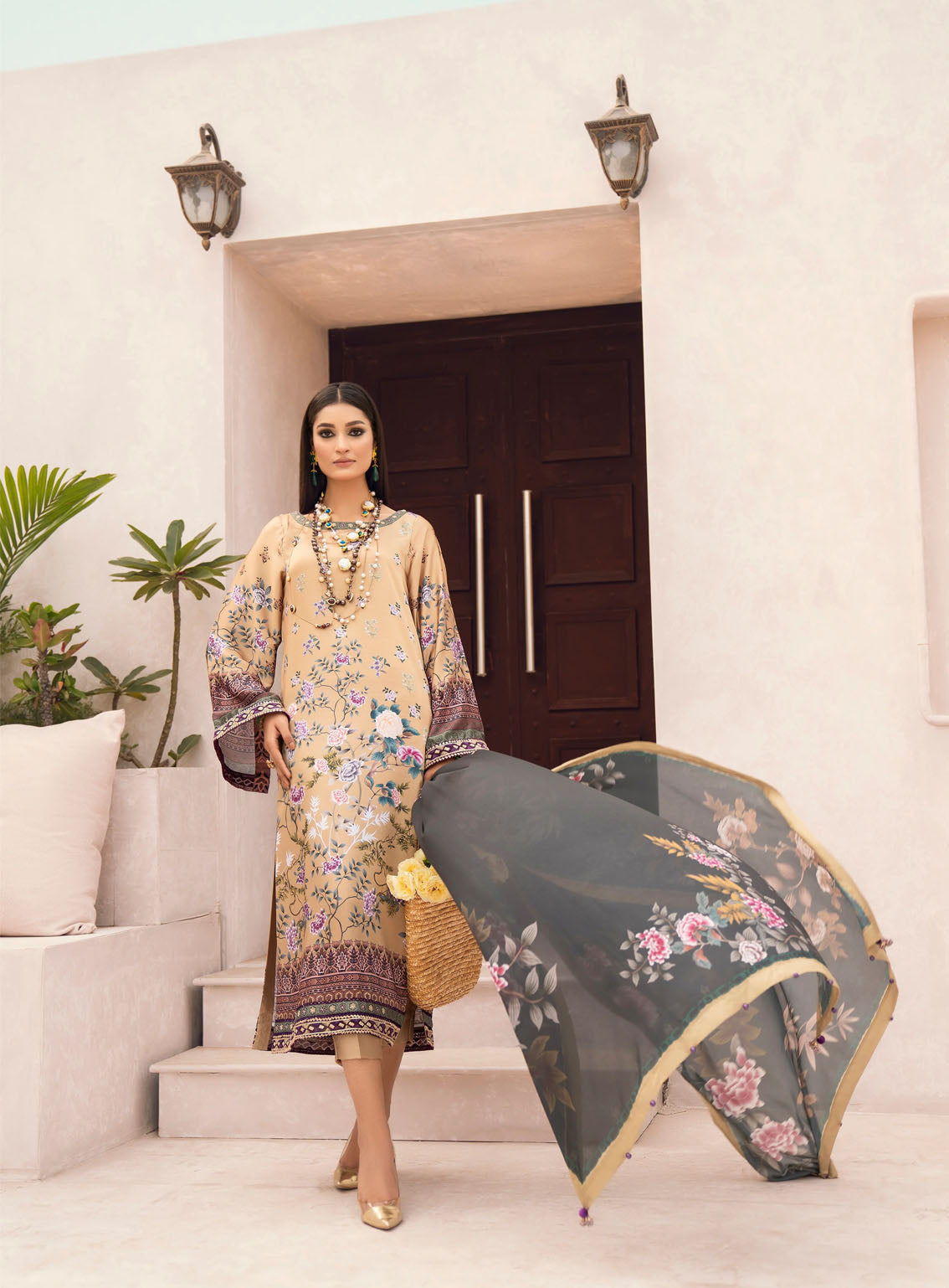 HemStitch Embroidered Silk 3 Piece Unstitched Suit HS24SE D-USC-05 MAYA HemStitch Embroidered Silk 3 Piece Unstitched Suit HS24SE D-USC-05 MAYA