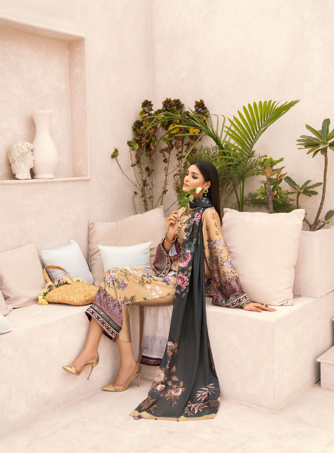 HemStitch Embroidered Silk 3 Piece Unstitched Suit HS24SE D-USC-05 MAYA HemStitch Embroidered Silk 3 Piece Unstitched Suit HS24SE D-USC-05 MAYA