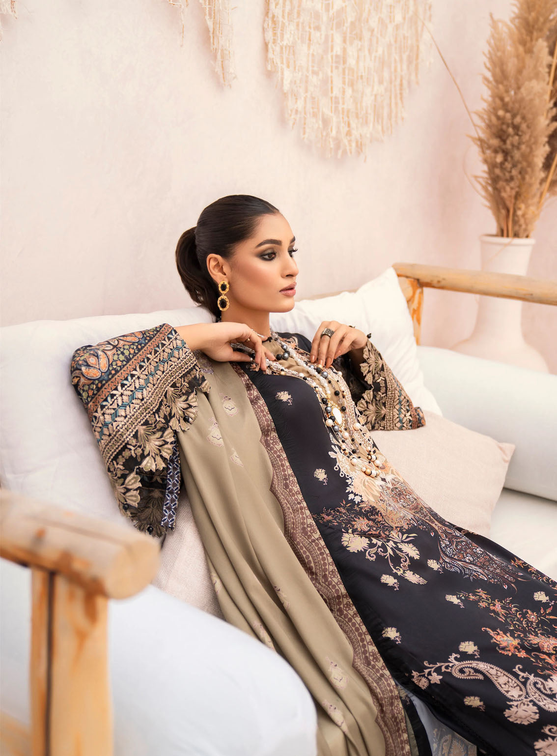 HemStitch Embroidered Silk 3 Piece Unstitched Suit HS24SE D-USC-06 NOOR HemStitch Embroidered Silk 3 Piece Unstitched Suit HS24SE D-USC-06 NOOR