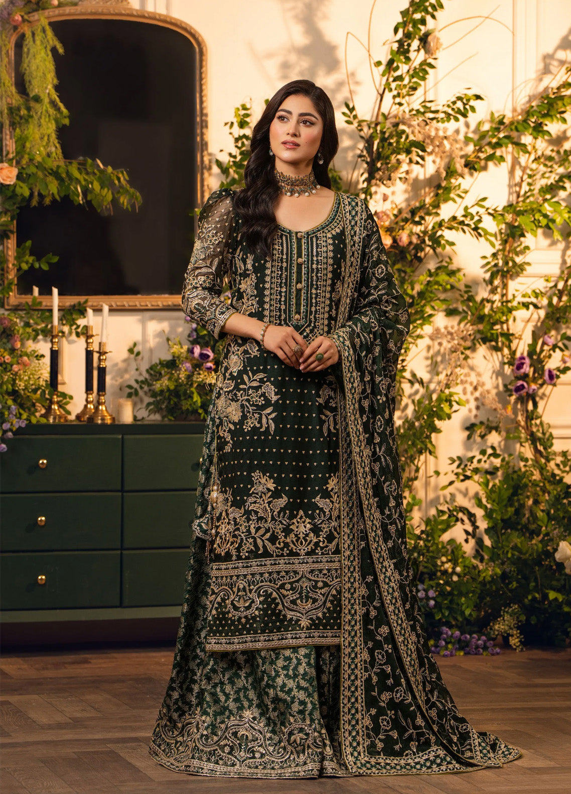 HemStitch Festive Embroidered Chiffon 3 Piece Unstitched Suit HS24FE D-02 HEER HemStitch Festive Embroidered Chiffon 3 Piece Unstitched Suit HS24FE D-02 HEER