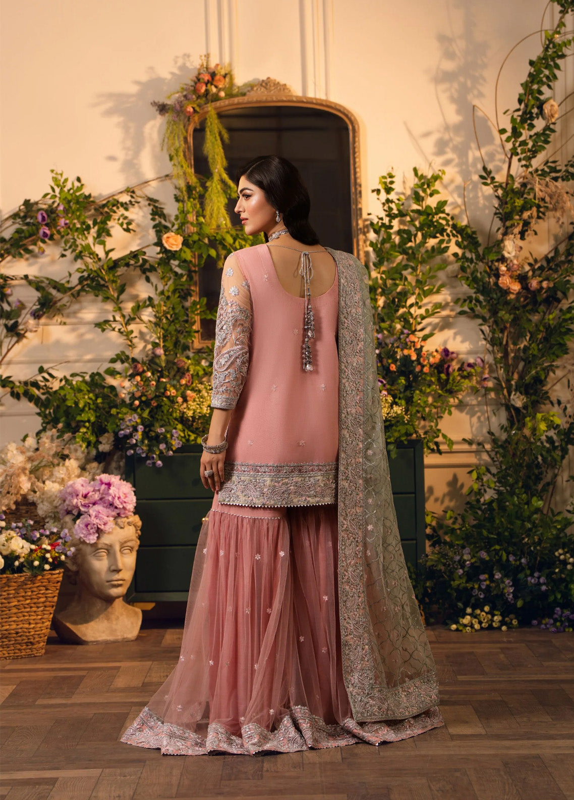 HemStitch Festive Embroidered Net 3 Piece Unstitched Suit HS24FE D-01 RAYA HemStitch Festive Embroidered Net 3 Piece Unstitched Suit HS24FE D-01 RAYA