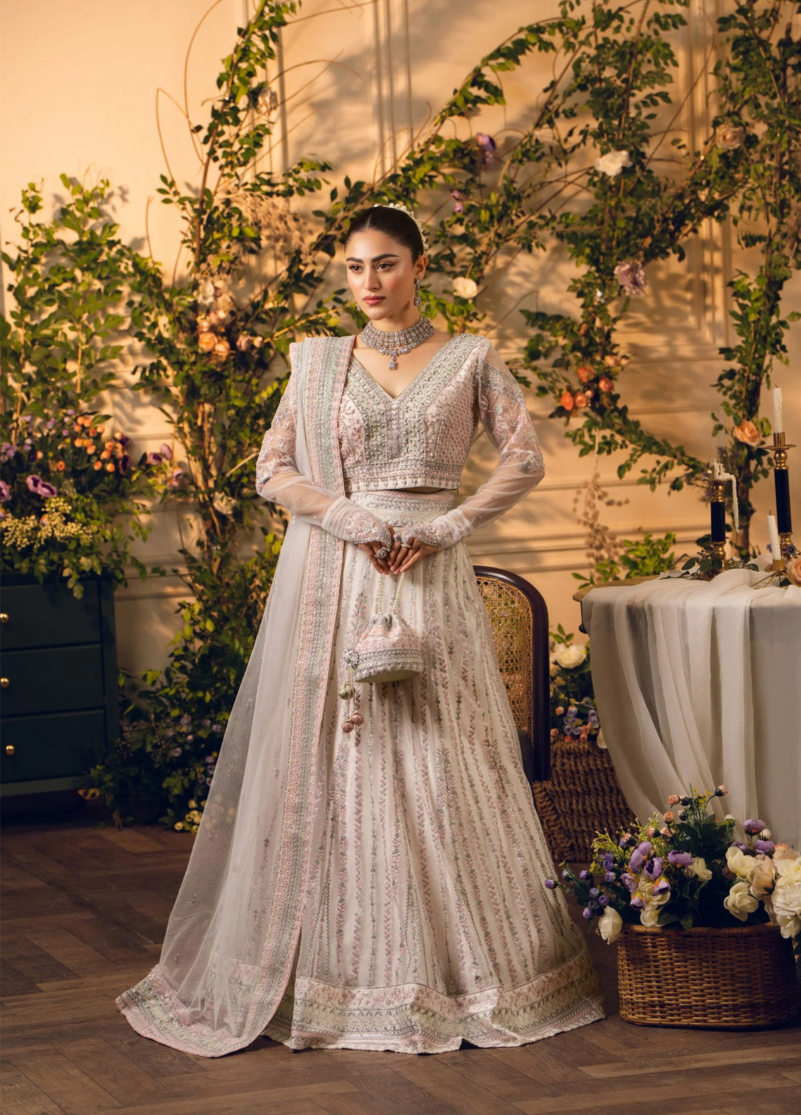 HemStitch Festive Embroidered Net 3 Piece Unstitched Suit HS24FE D-07 ZIRAH HemStitch Festive Embroidered Net 3 Piece Unstitched Suit HS24FE D-07 ZIRAH