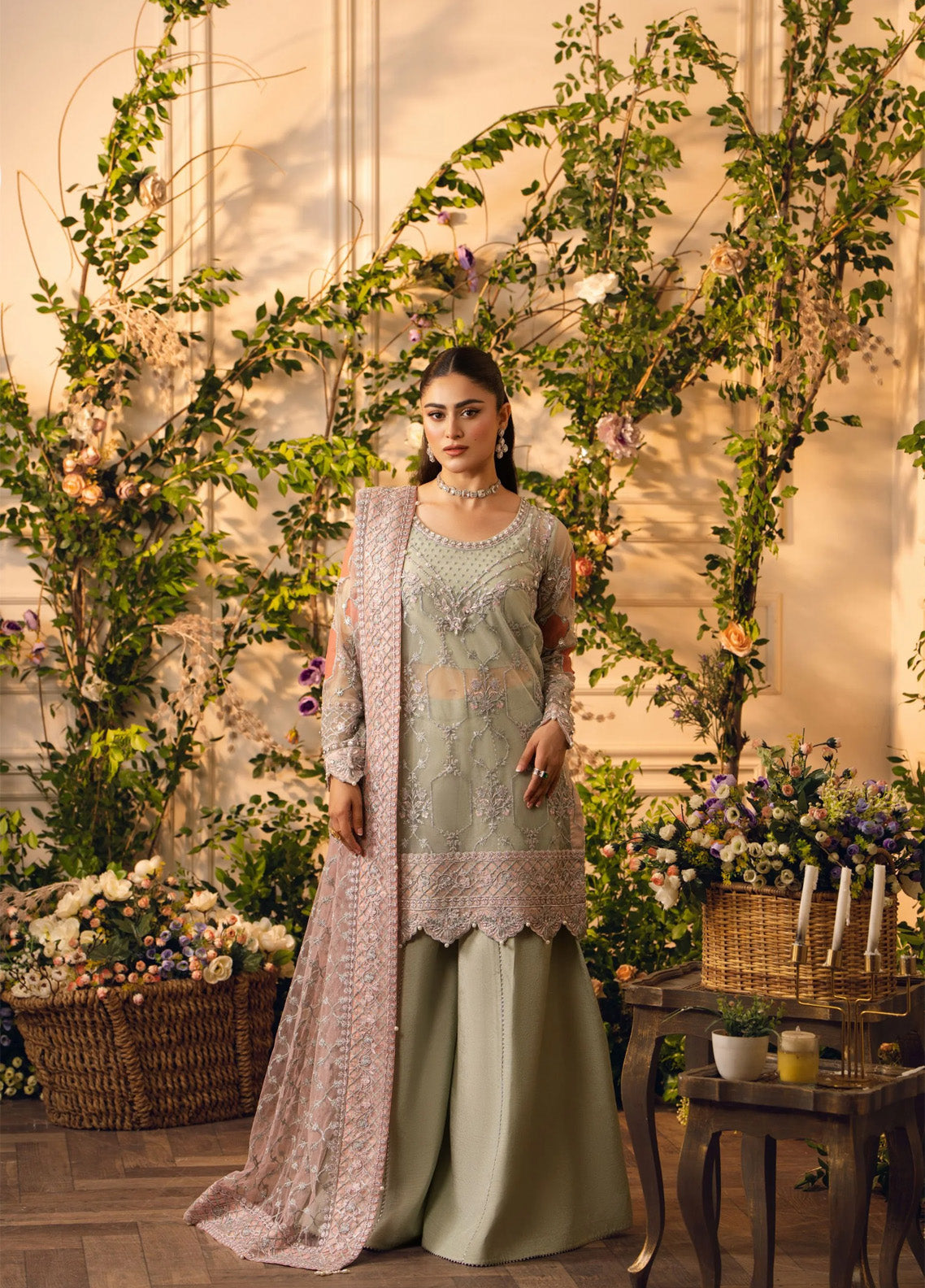HemStitch Festive Embroidered Net 3 Piece Unstitched Suit HS24FE D-08 ZOEY HemStitch Festive Embroidered Net 3 Piece Unstitched Suit HS24FE D-08 ZOEY