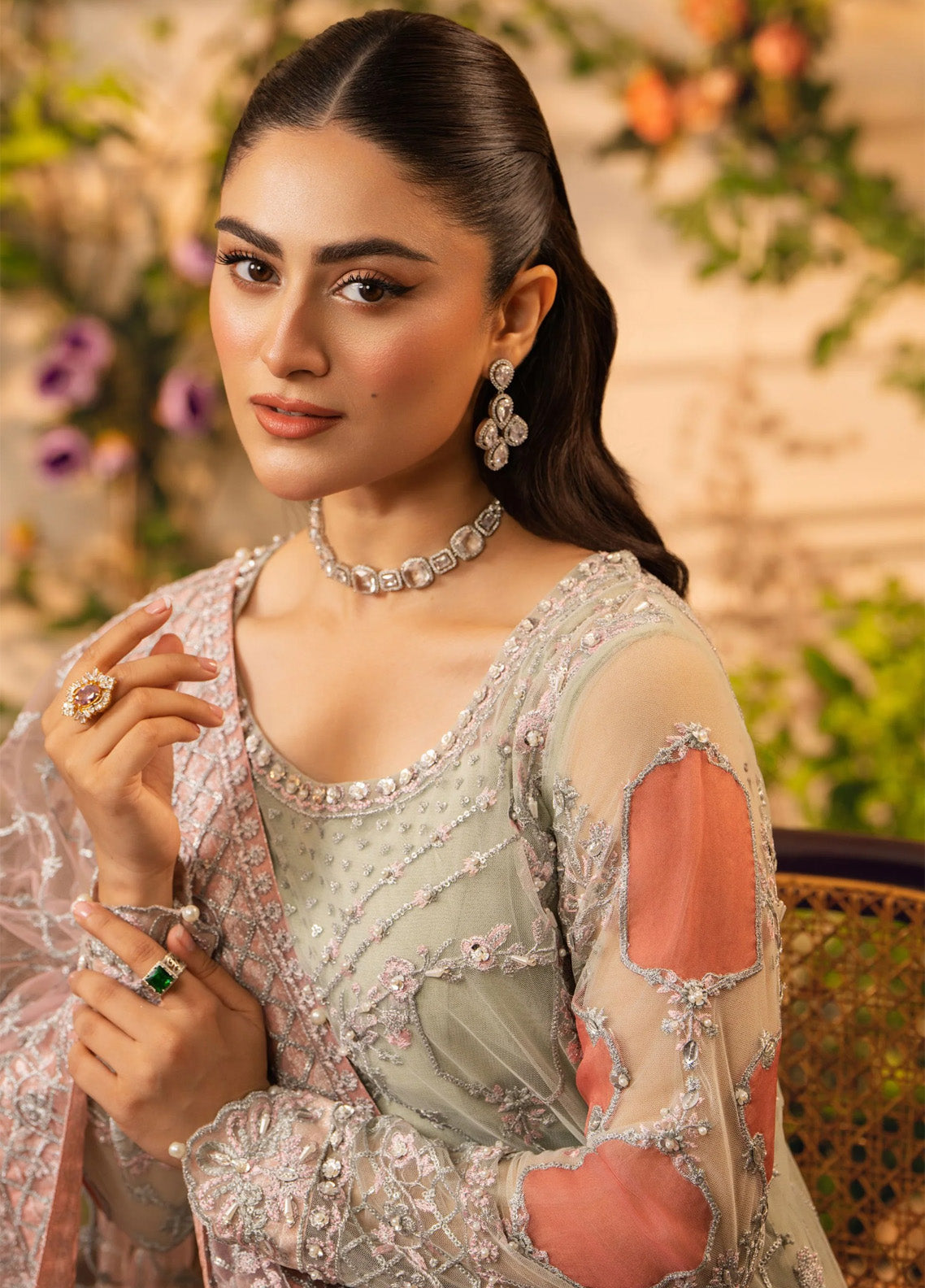 HemStitch Festive Embroidered Net 3 Piece Unstitched Suit HS24FE D-08 ZOEY HemStitch Festive Embroidered Net 3 Piece Unstitched Suit HS24FE D-08 ZOEY
