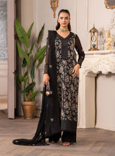 HemStitch Luxury Embroidered Chiffon 3 Piece Unstitched Suit HS4LC CLE-07-US LEIA