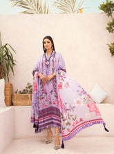 HemStitch Printed Silk 3 Piece Unstitched Suit HS24SE D-USC-03 LARINA