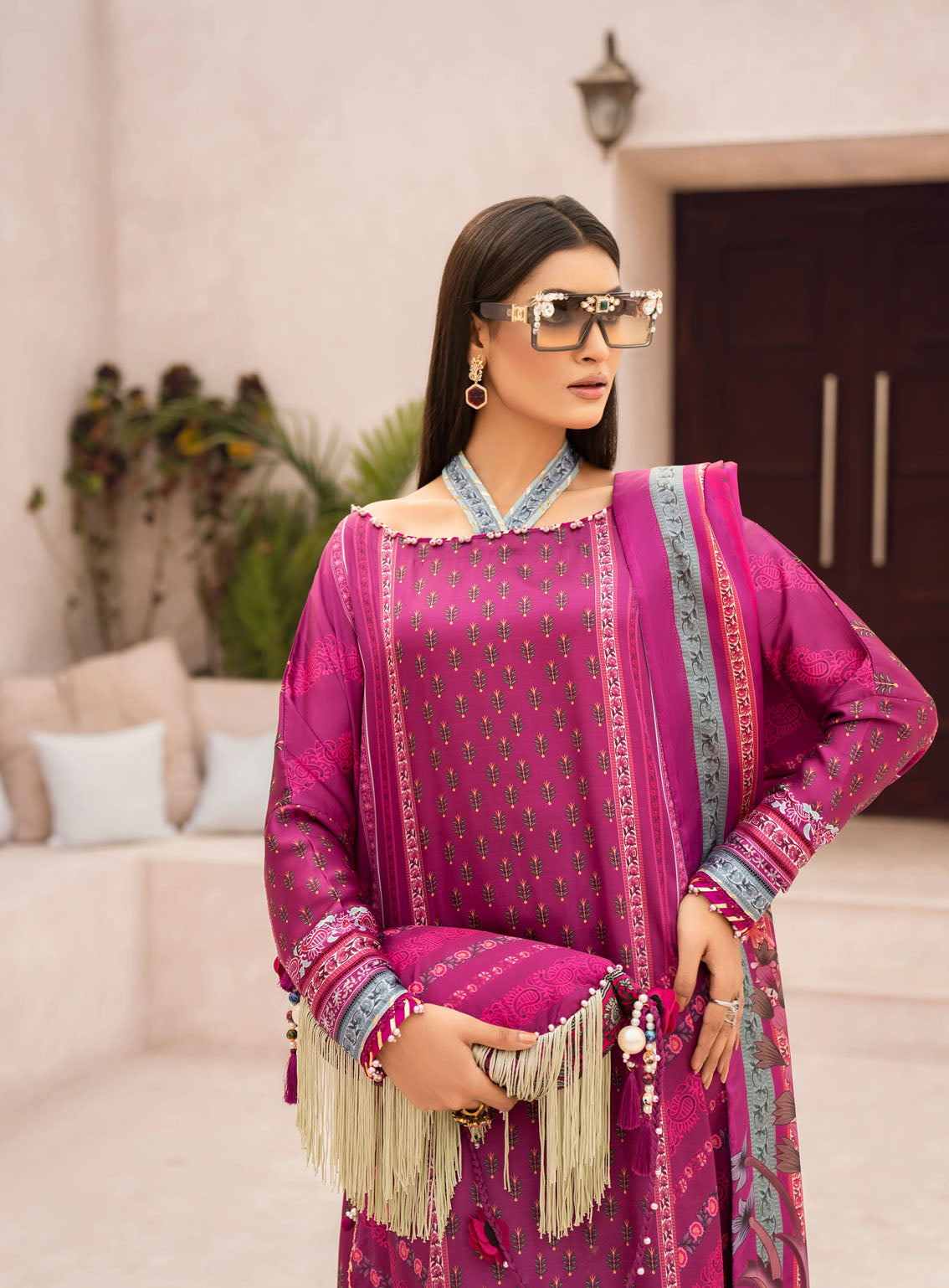 HemStitch Printed Silk 3 Piece Unstitched Suit HS24SE D-USC-07 ROHI HemStitch Printed Silk 3 Piece Unstitched Suit HS24SE D-USC-07 ROHI